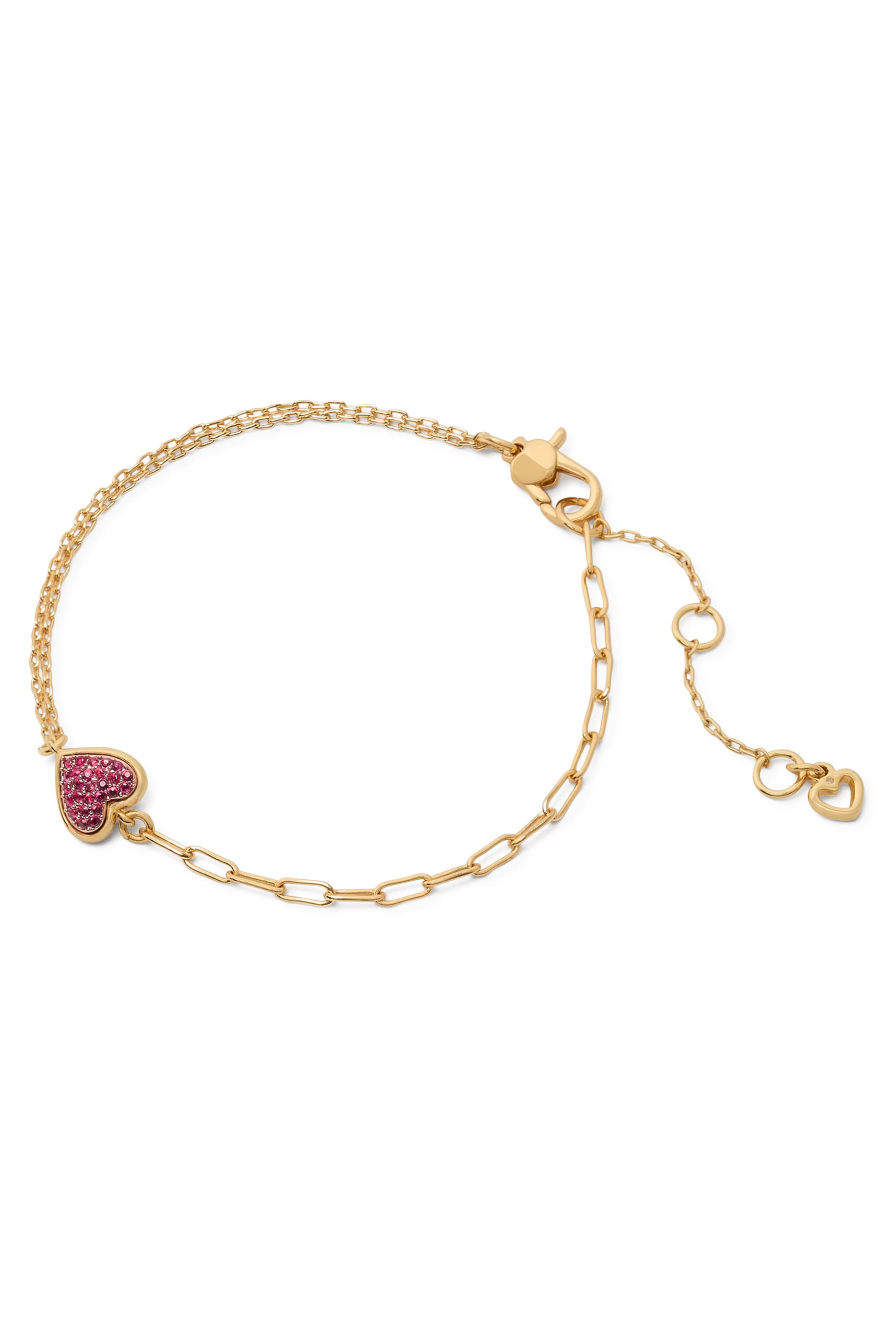With All My Heart Pav&eacute; Line Bracelet