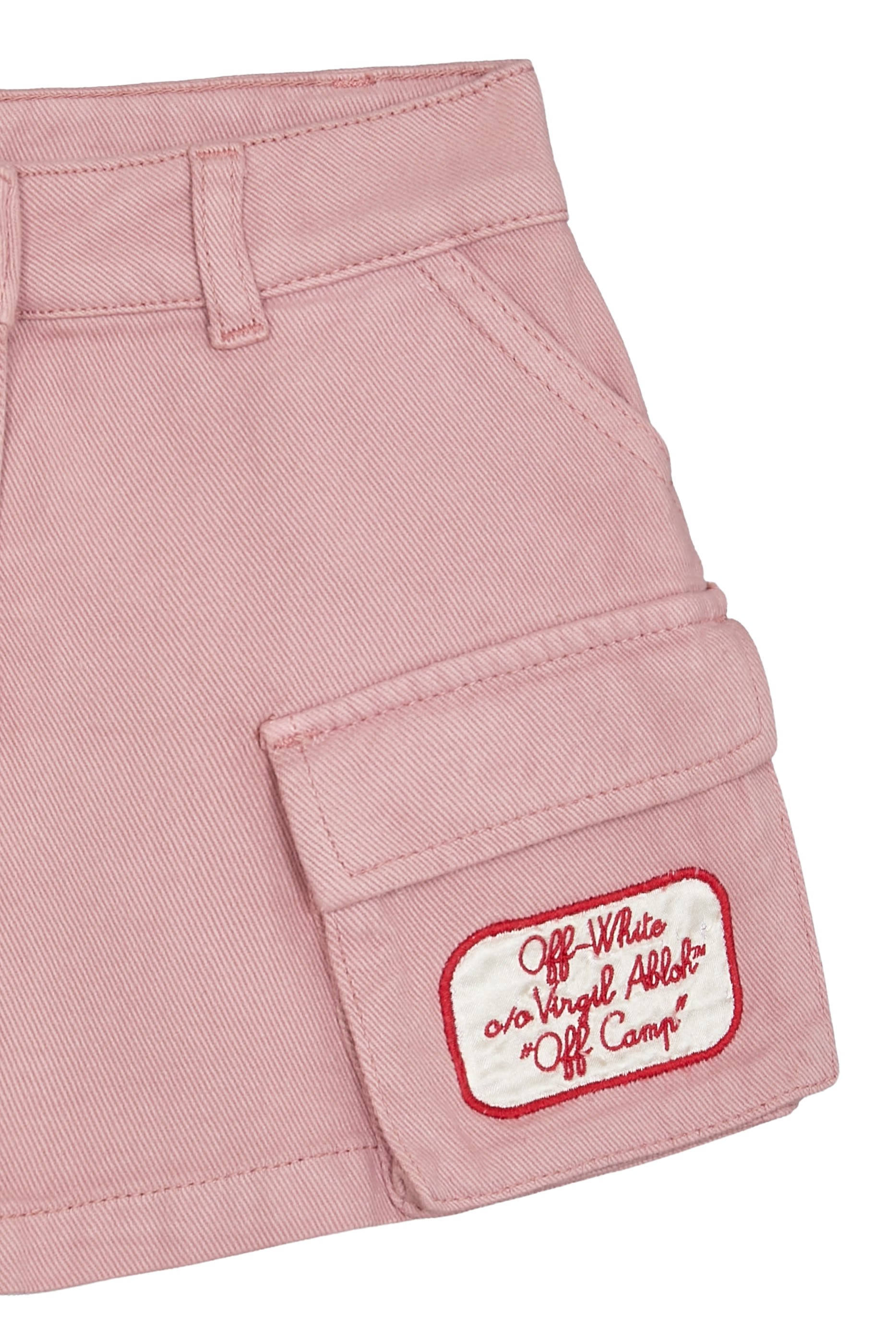 Kids Satin Patch Cargo Skirt