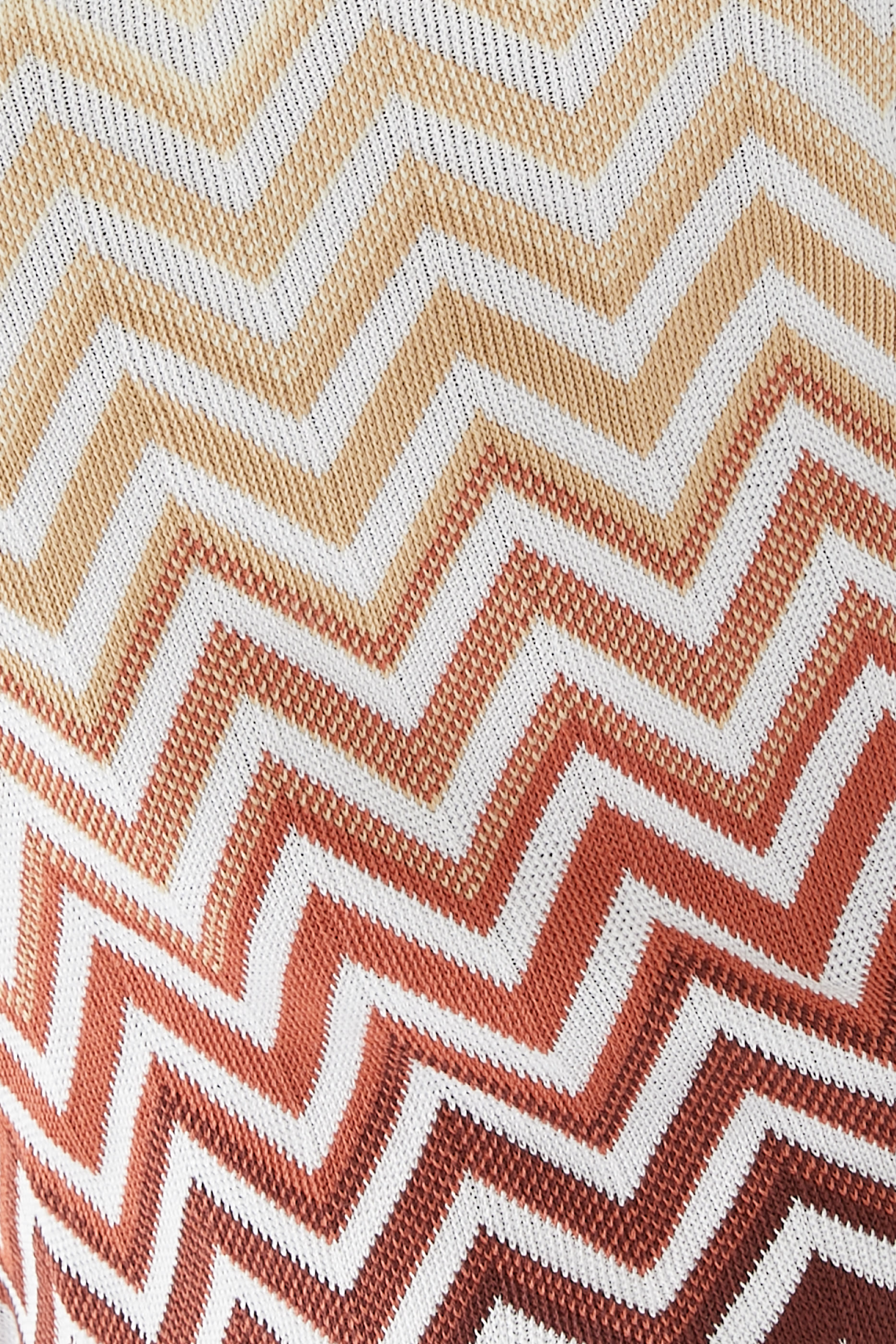 Chevron Jacquard Sleeveless Tank Top