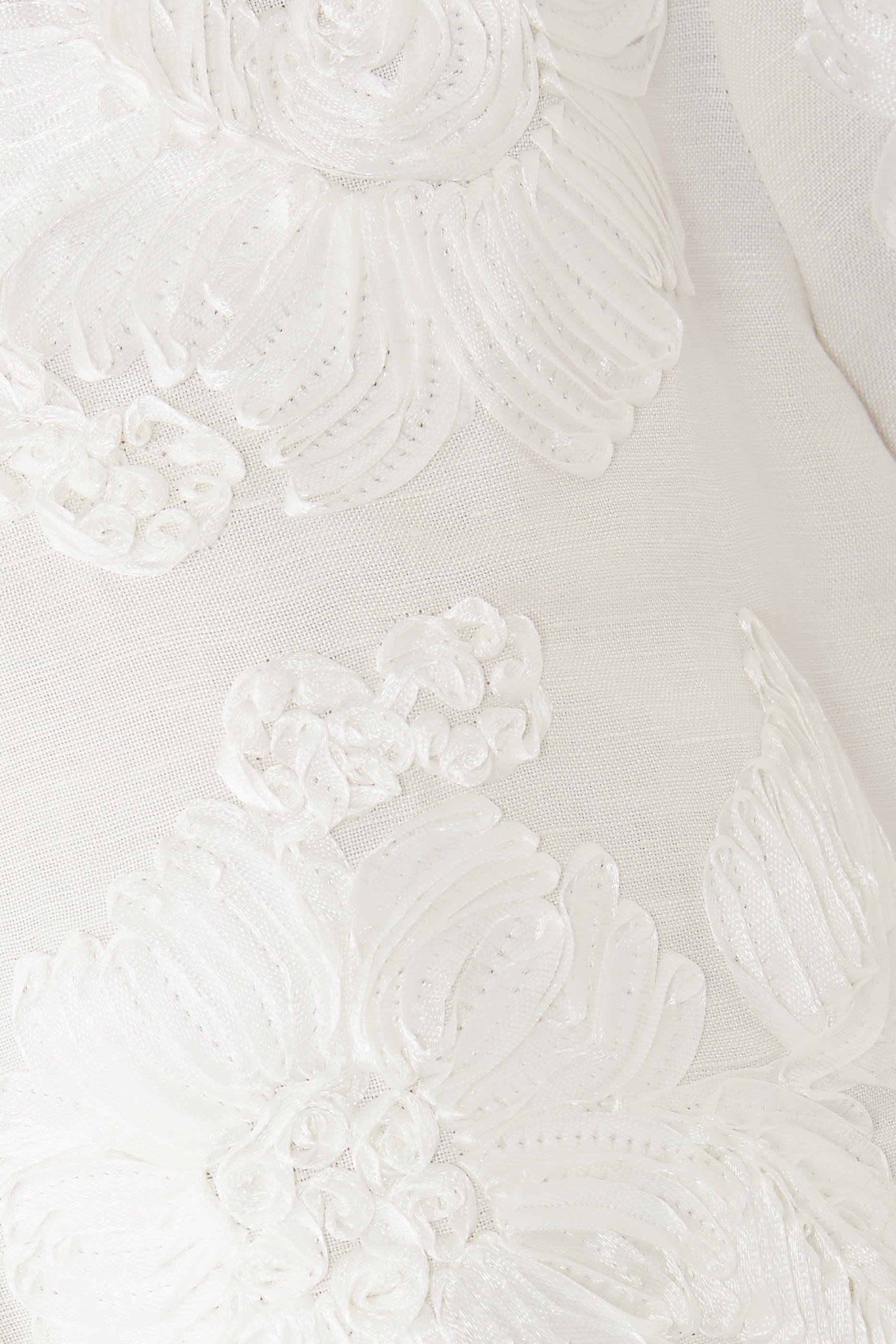 Callie Soutache Linen Camp Shirt