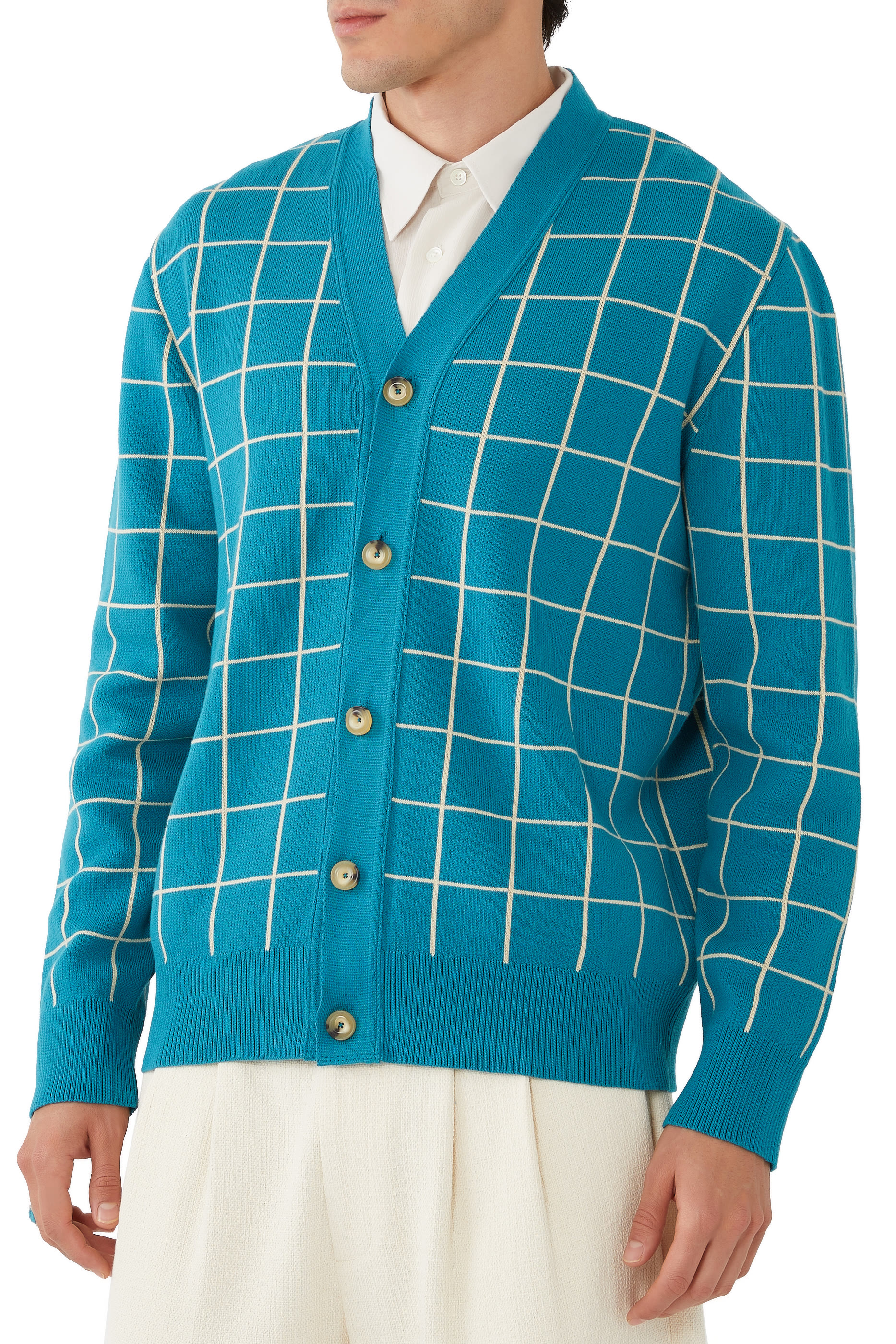 Cotton Jacquard Cardigan