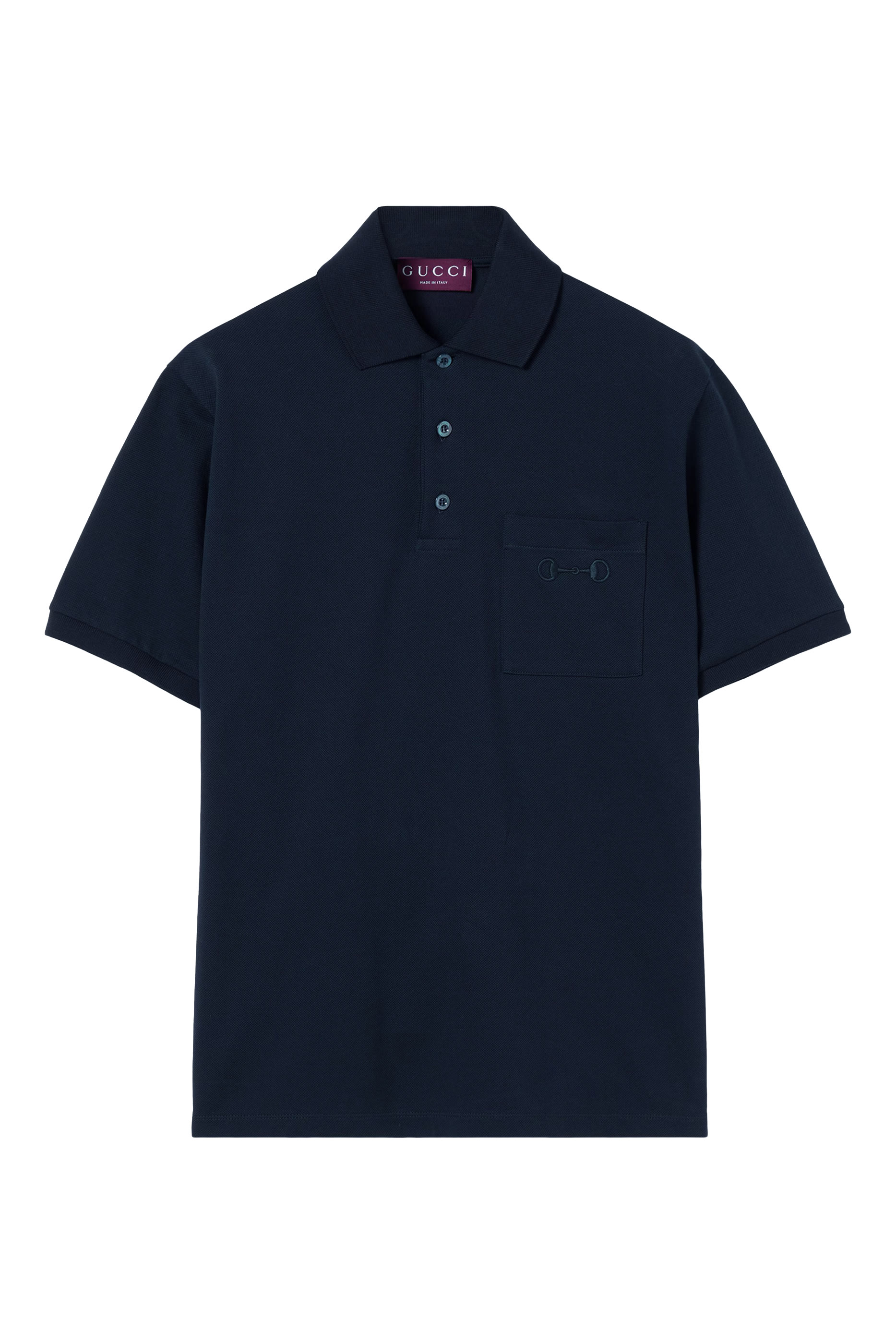  Cotton Piquet Polo Shirt with Embroidery