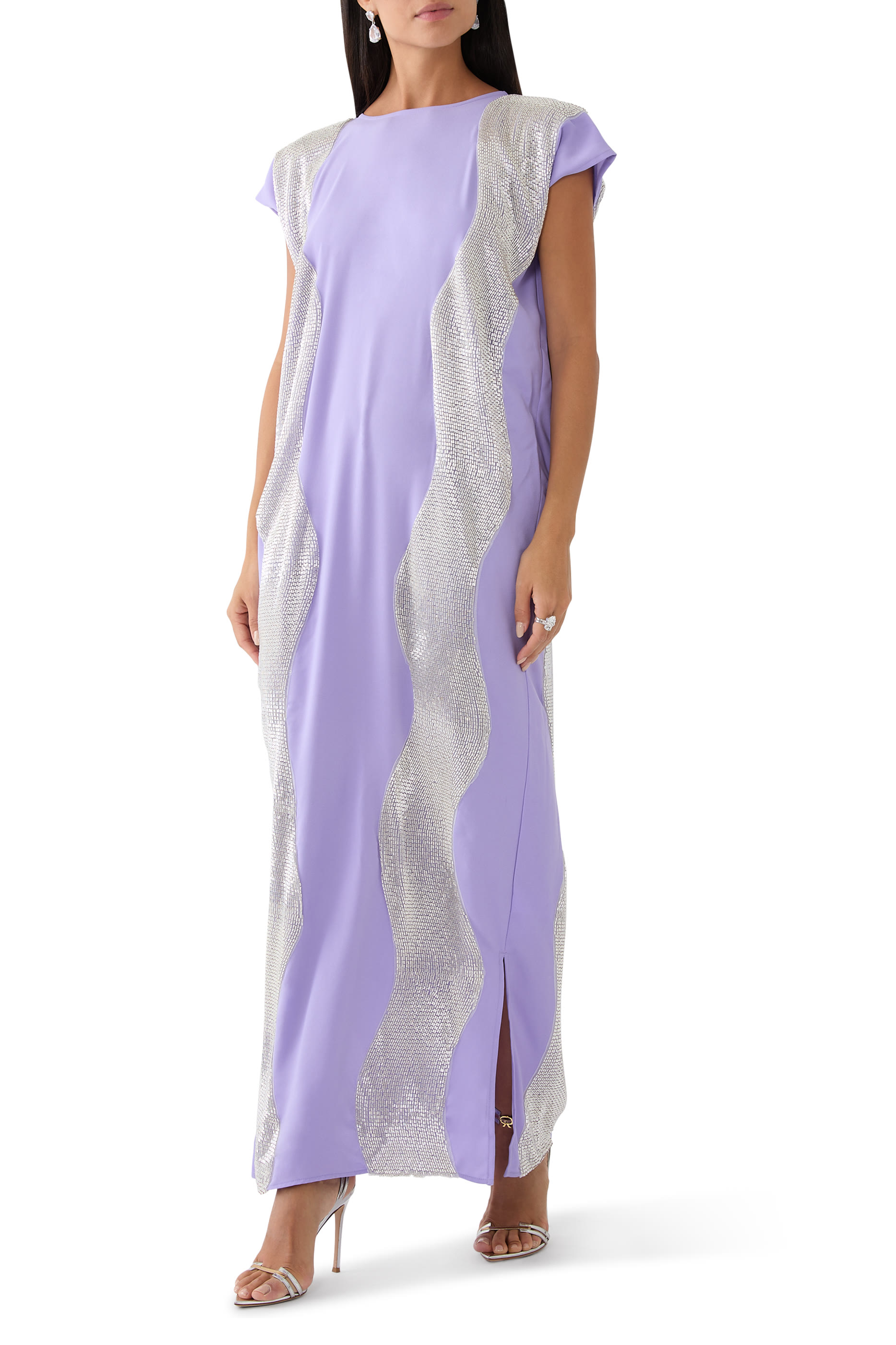 Embroidered Wave Kaftan