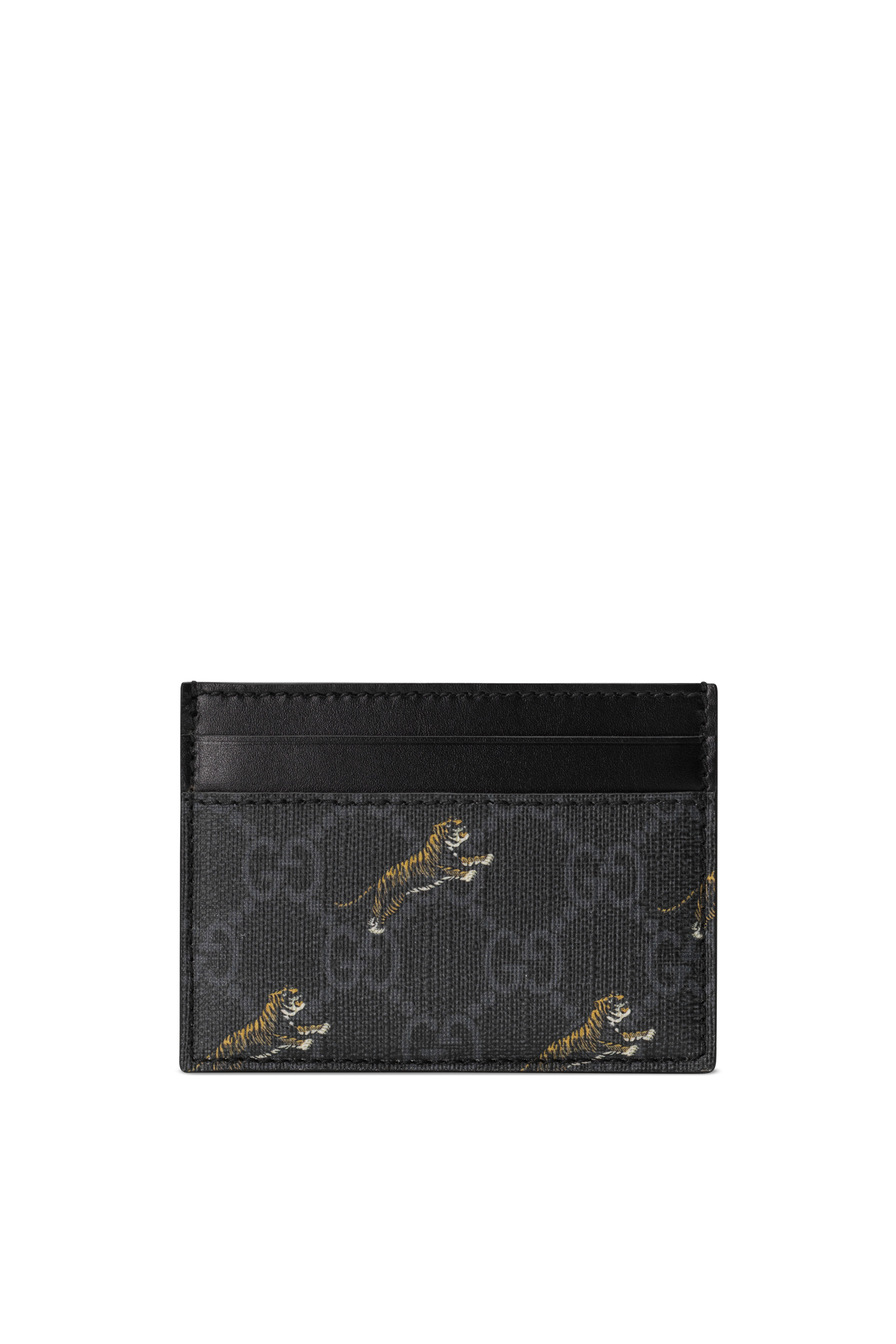GG Supreme Tiger Print Card Case