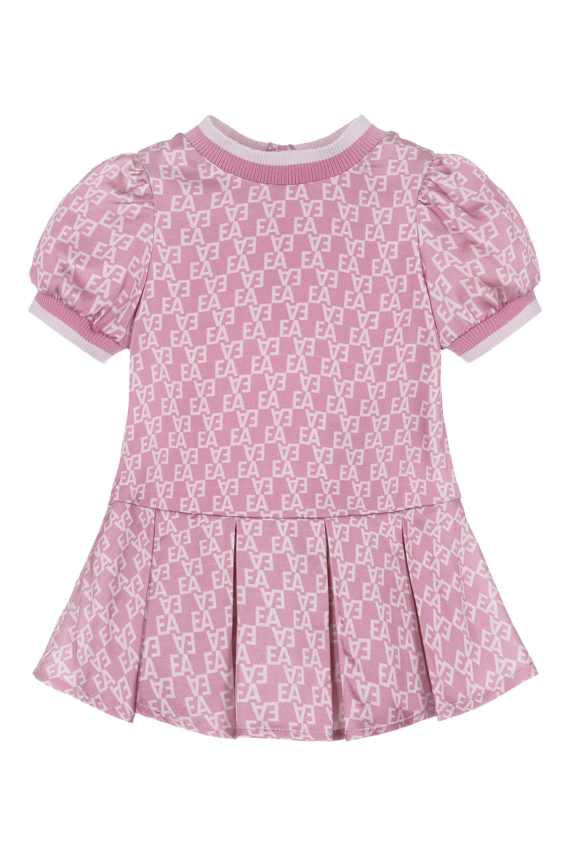 Kids All-Over EA Logo Viscose Dress