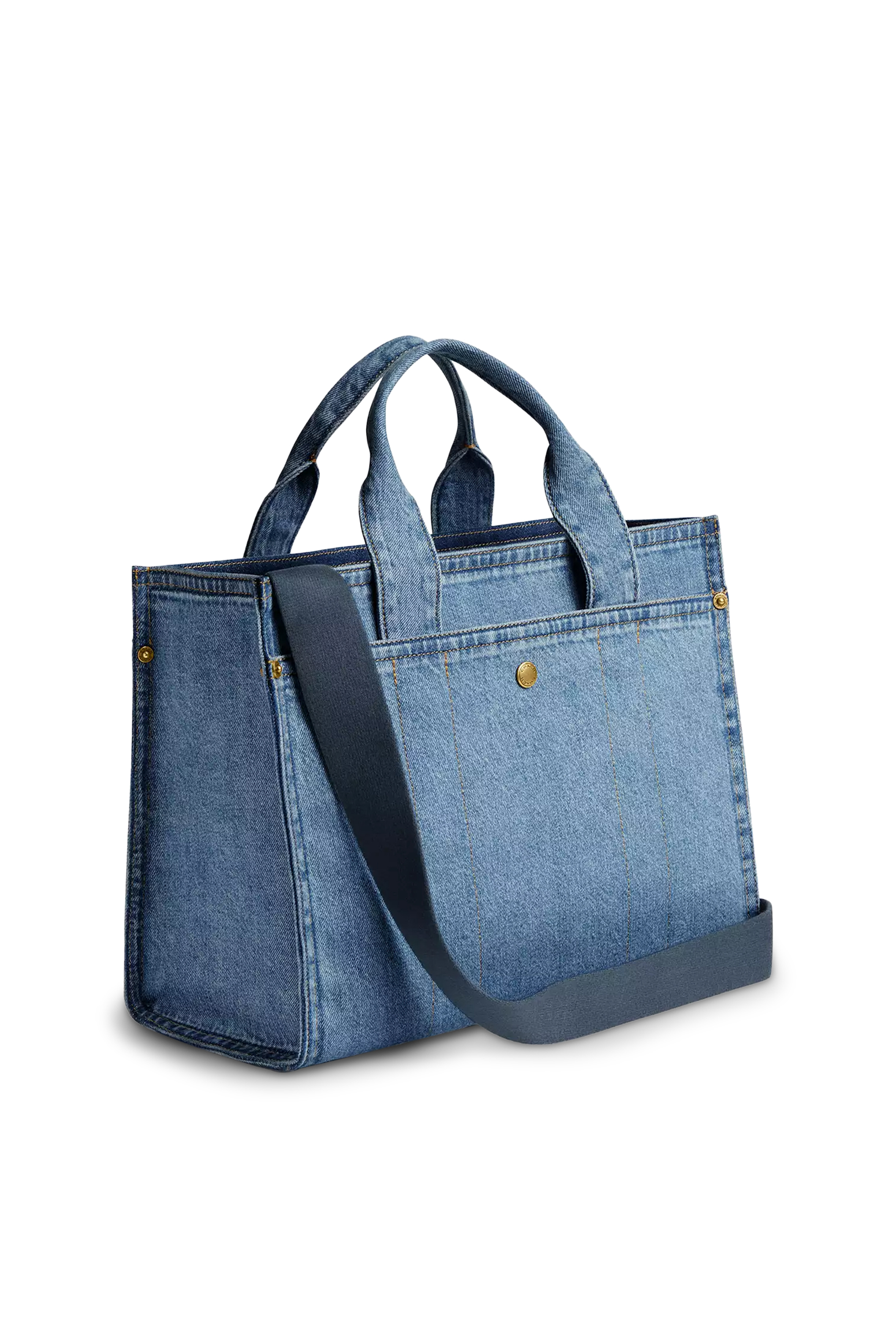 Denim Cargo Tote Bag