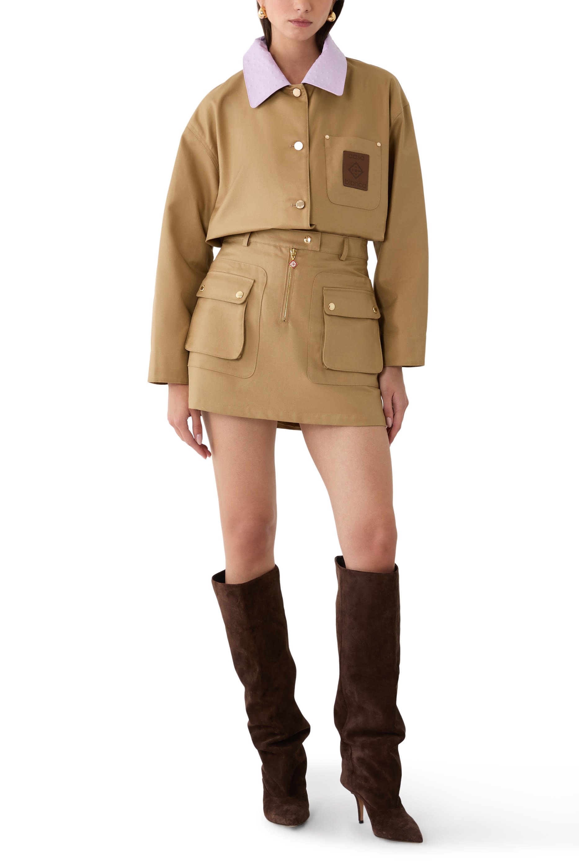  Cotton Pocket Mini Skirt