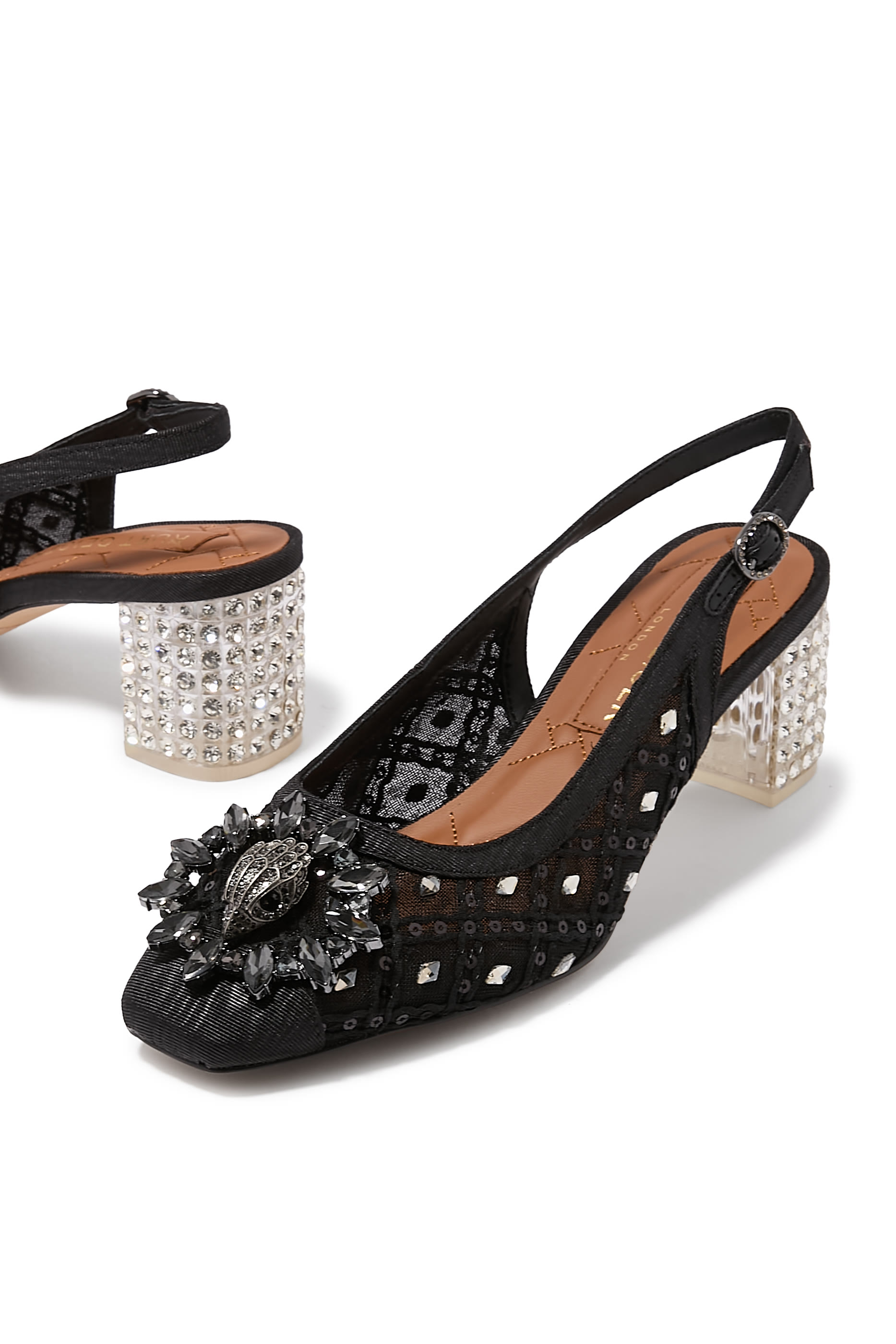 Chelsea 60 Block Slingback Mules