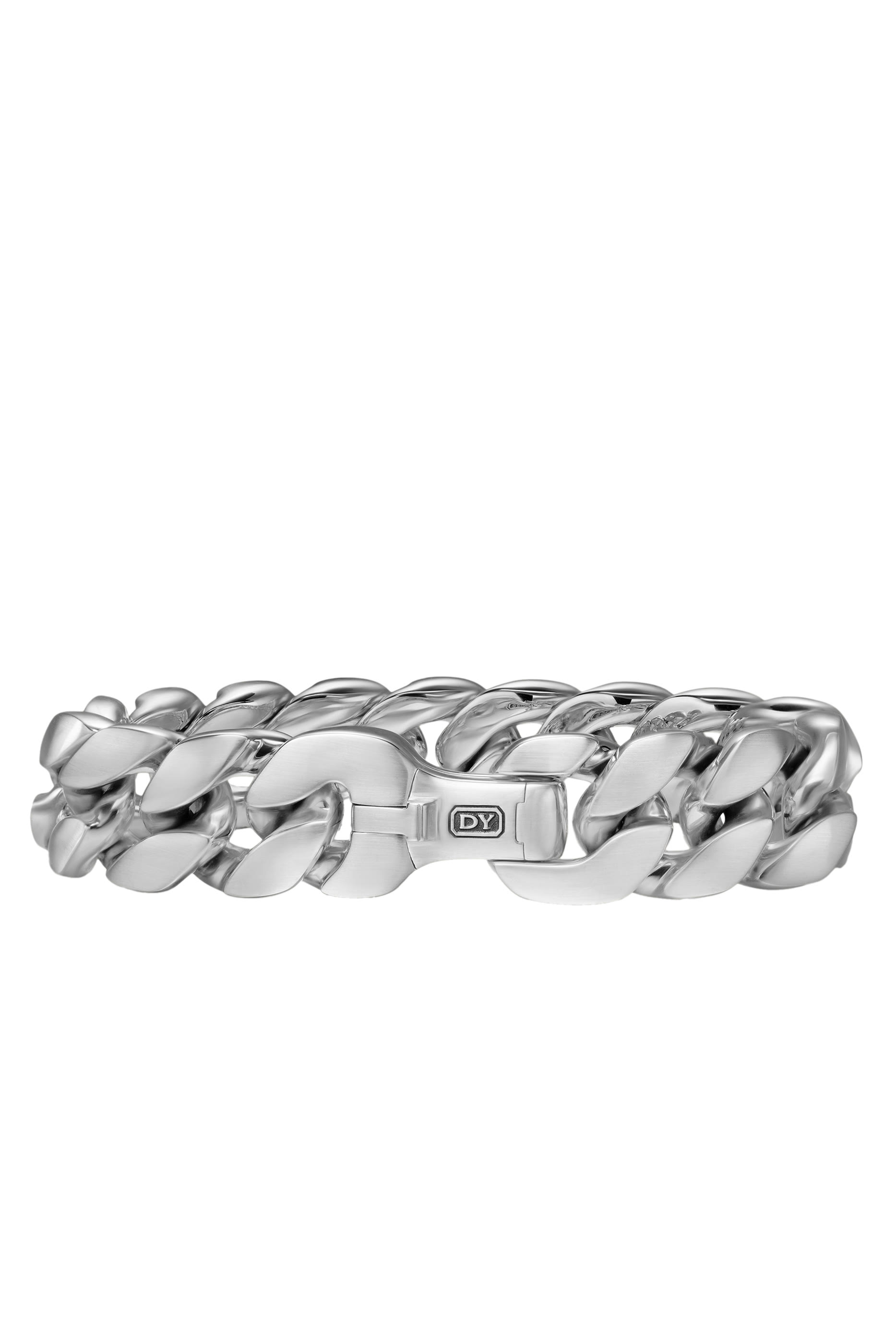 Curb Chain Bracelet, Platinum