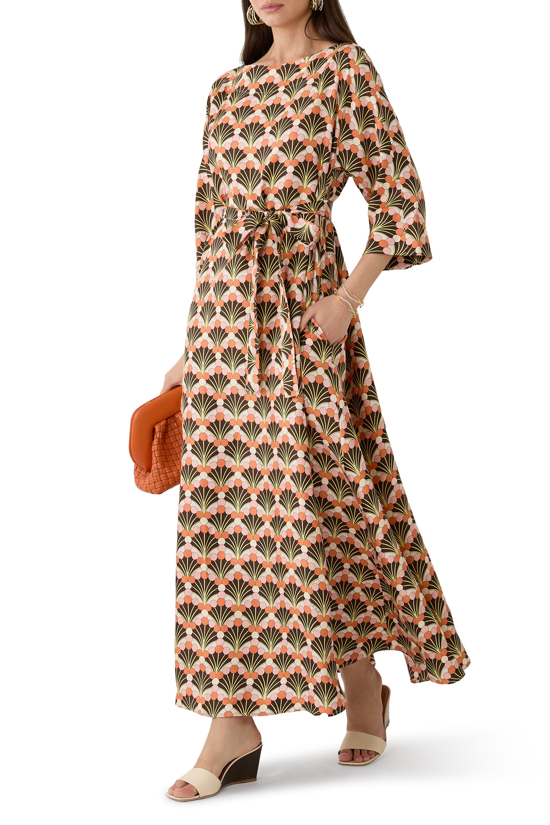 Round Neck Muumuu Dress 