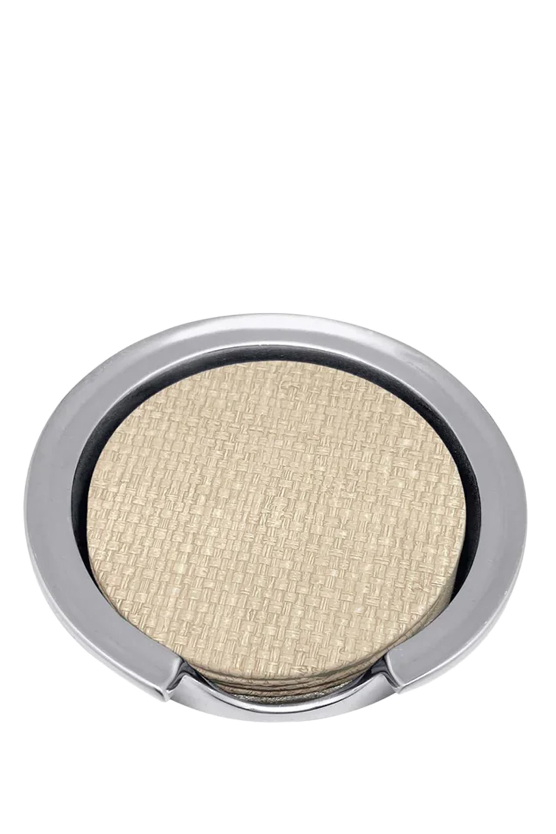 Signature Coconut Grove Faux Grasscloth Coaster Set