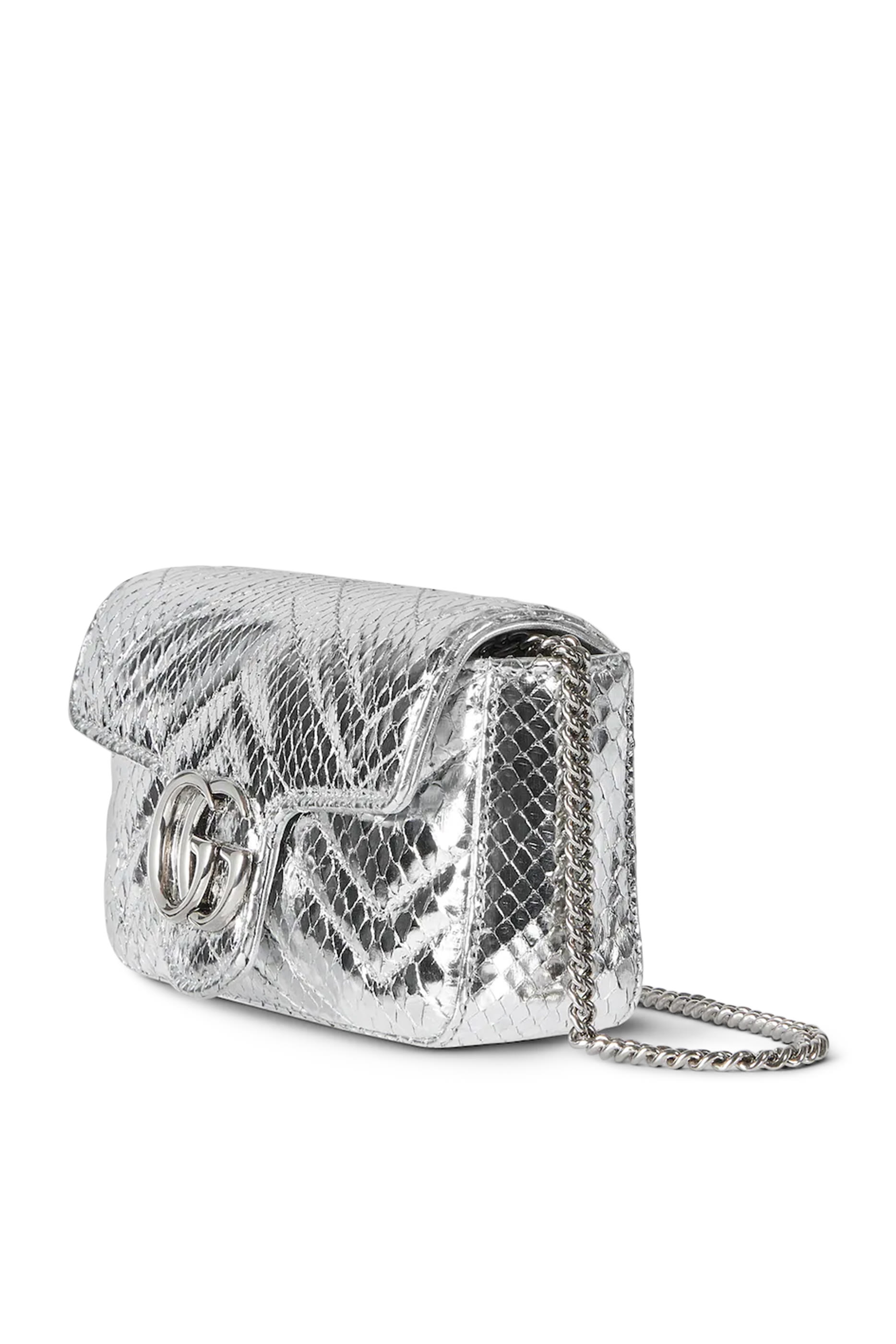 GG Marmont Python Super Mini Bag