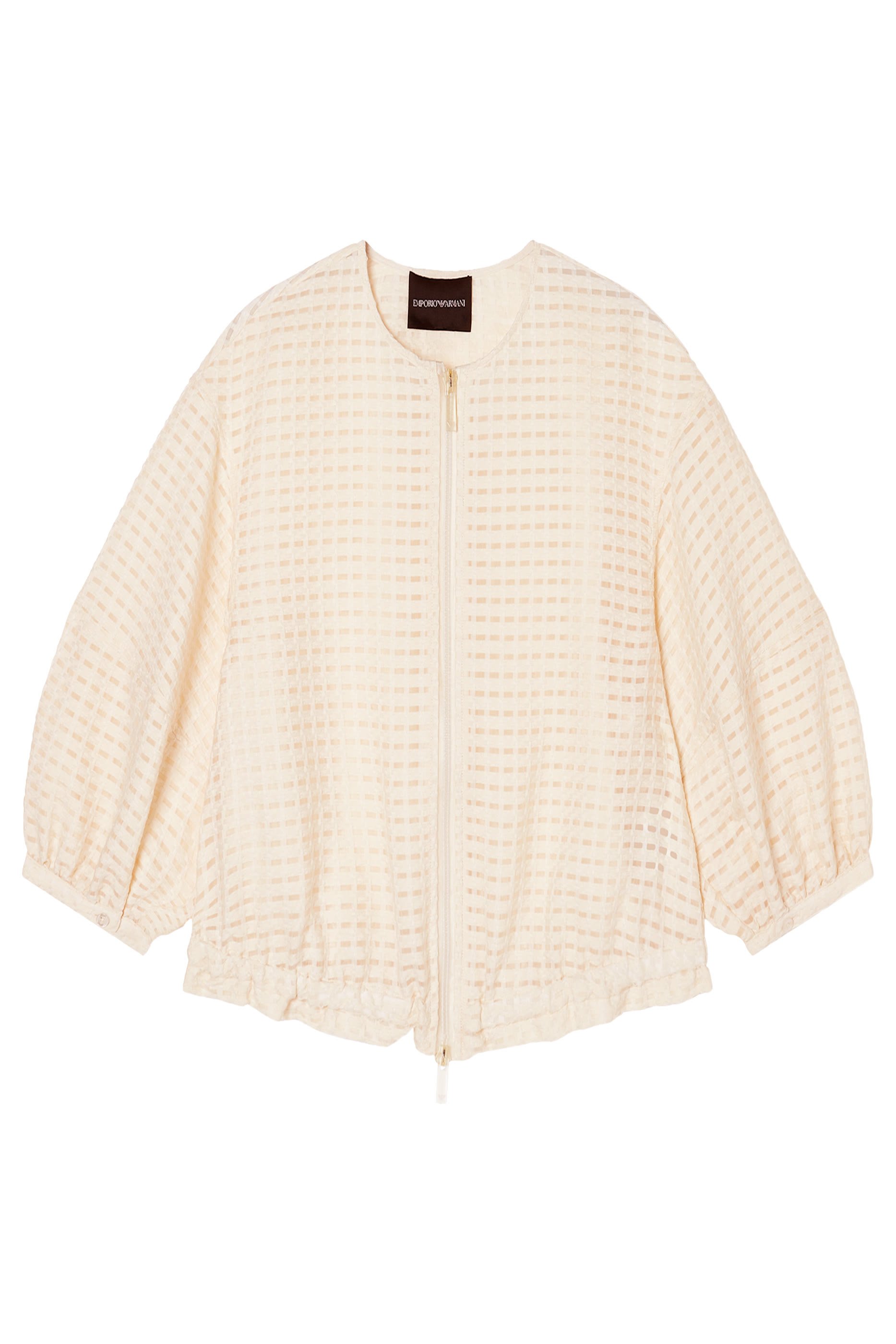 Vichy 3D Jacquard Blouson