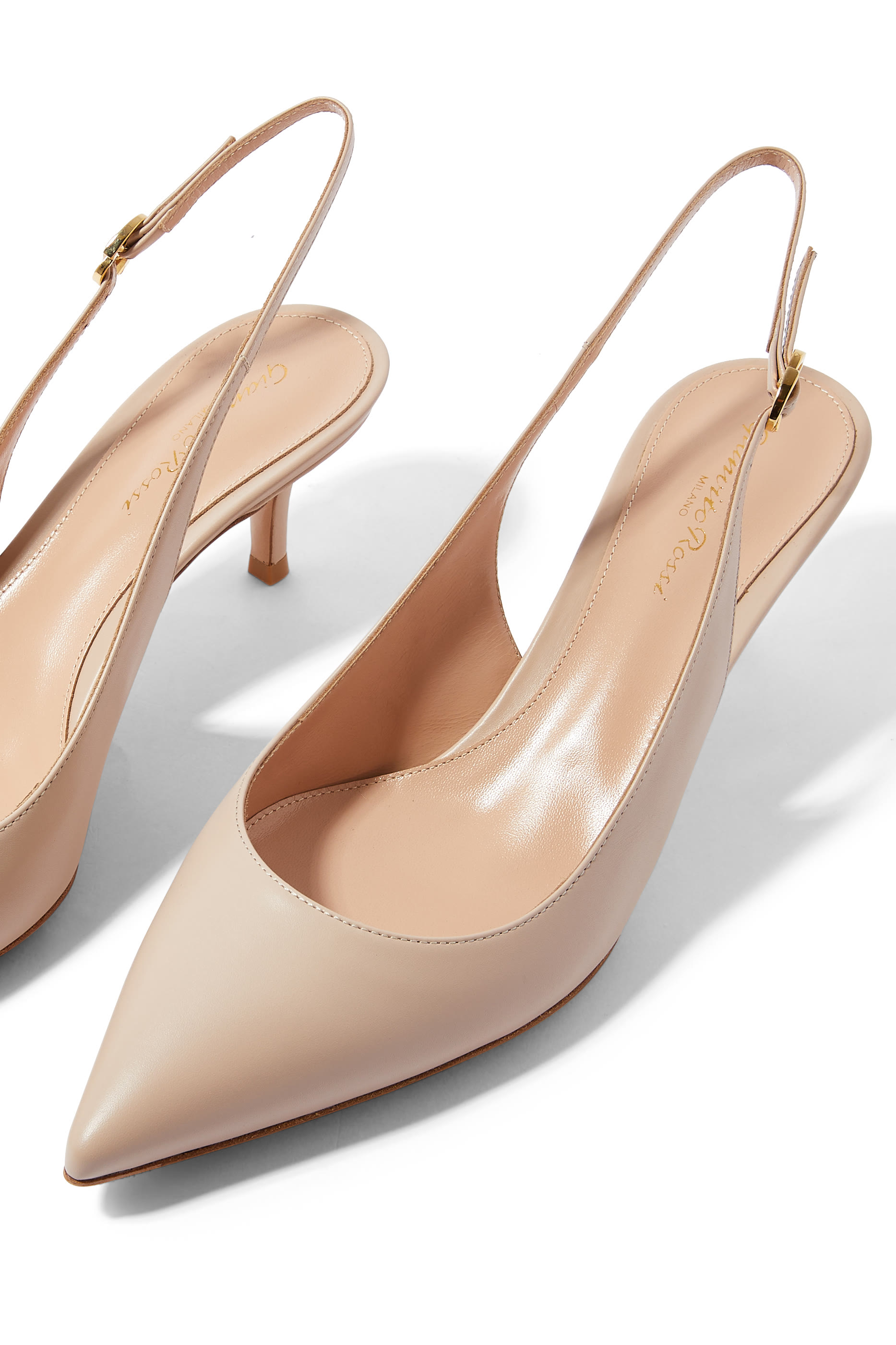 Ribbon 55 Leather Slingback Pumps