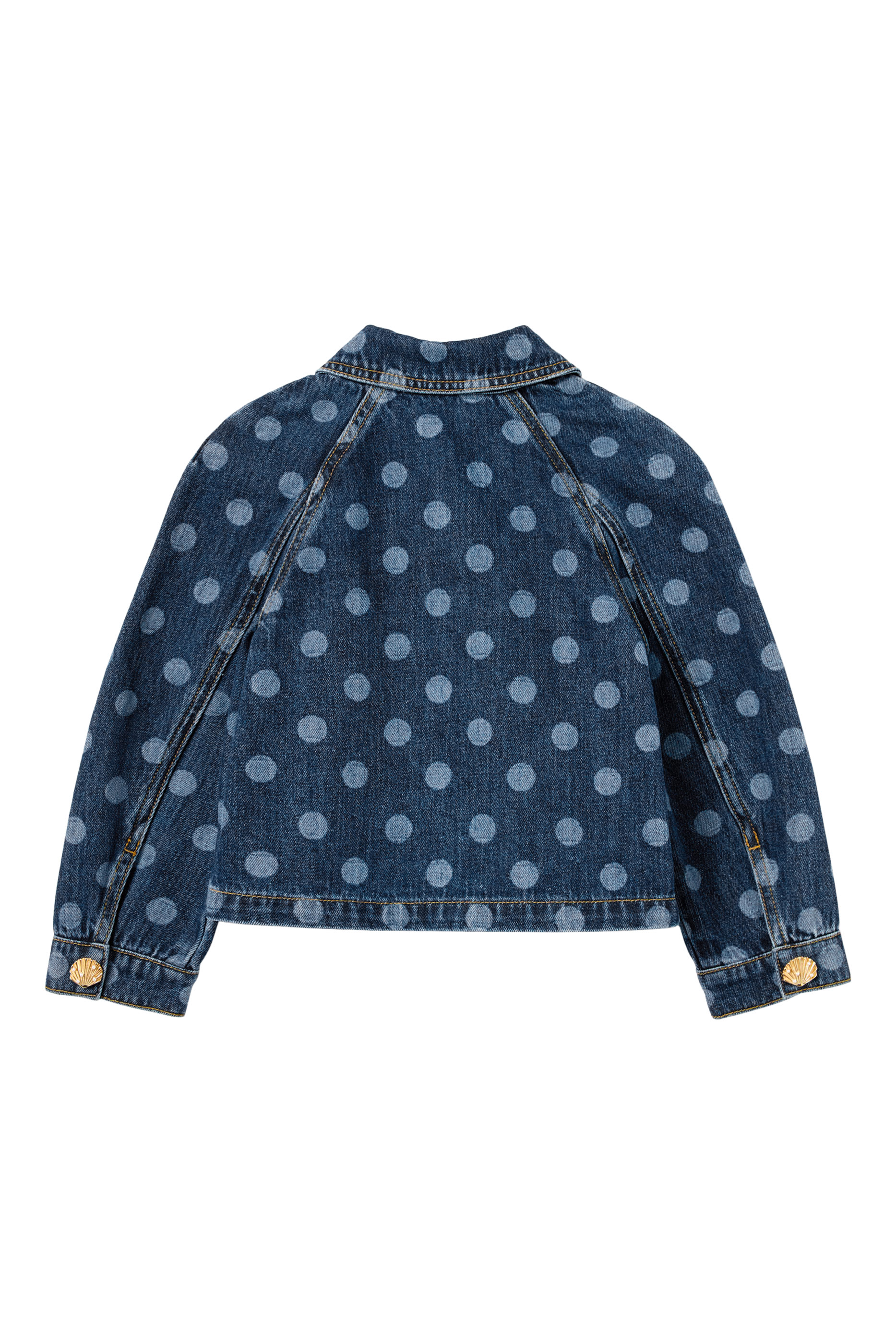 Kids  Polka Dot Denim Jacket 