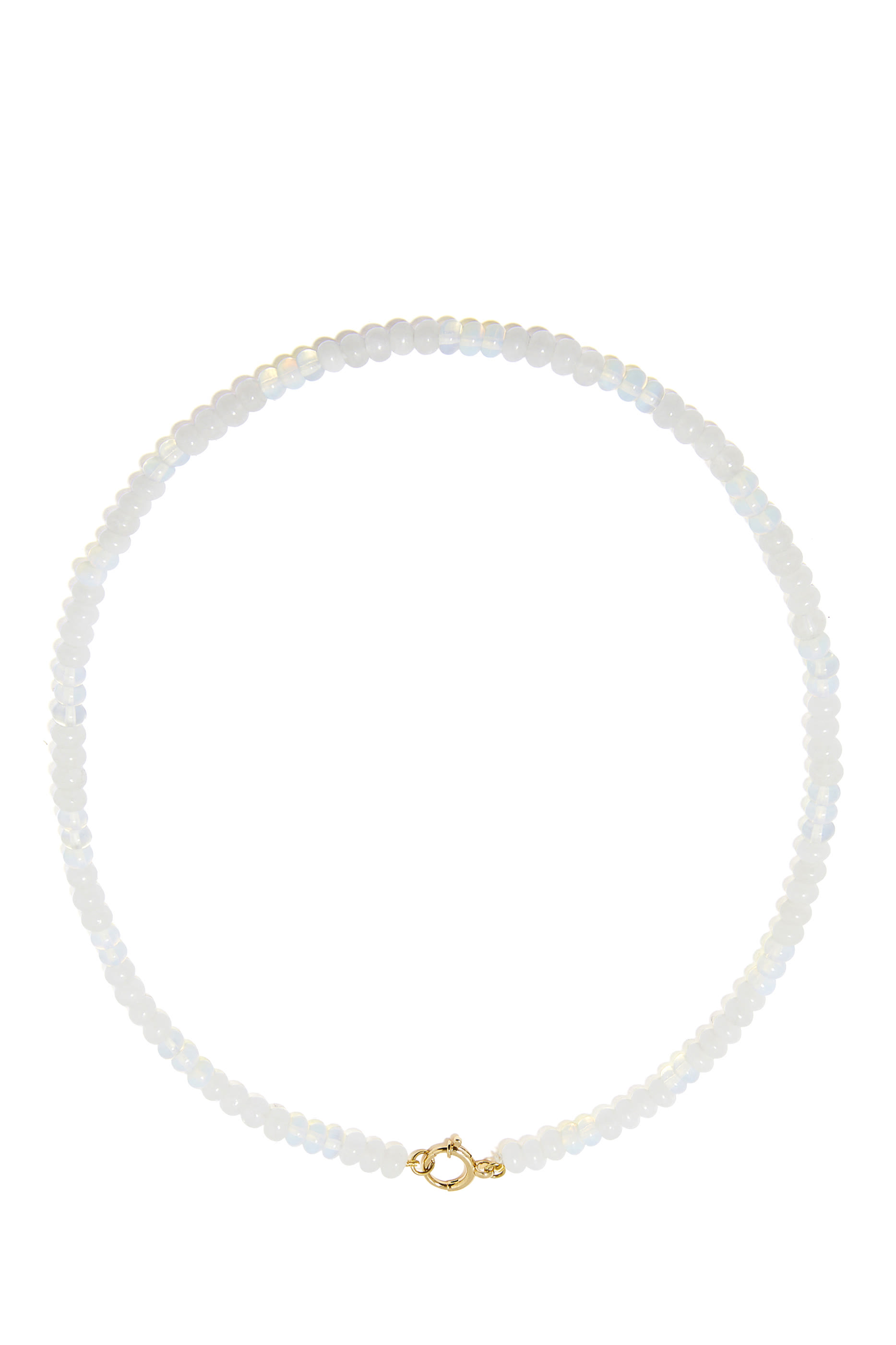 Opal Beaded Necklace, 18k Yellow Gold & Opals