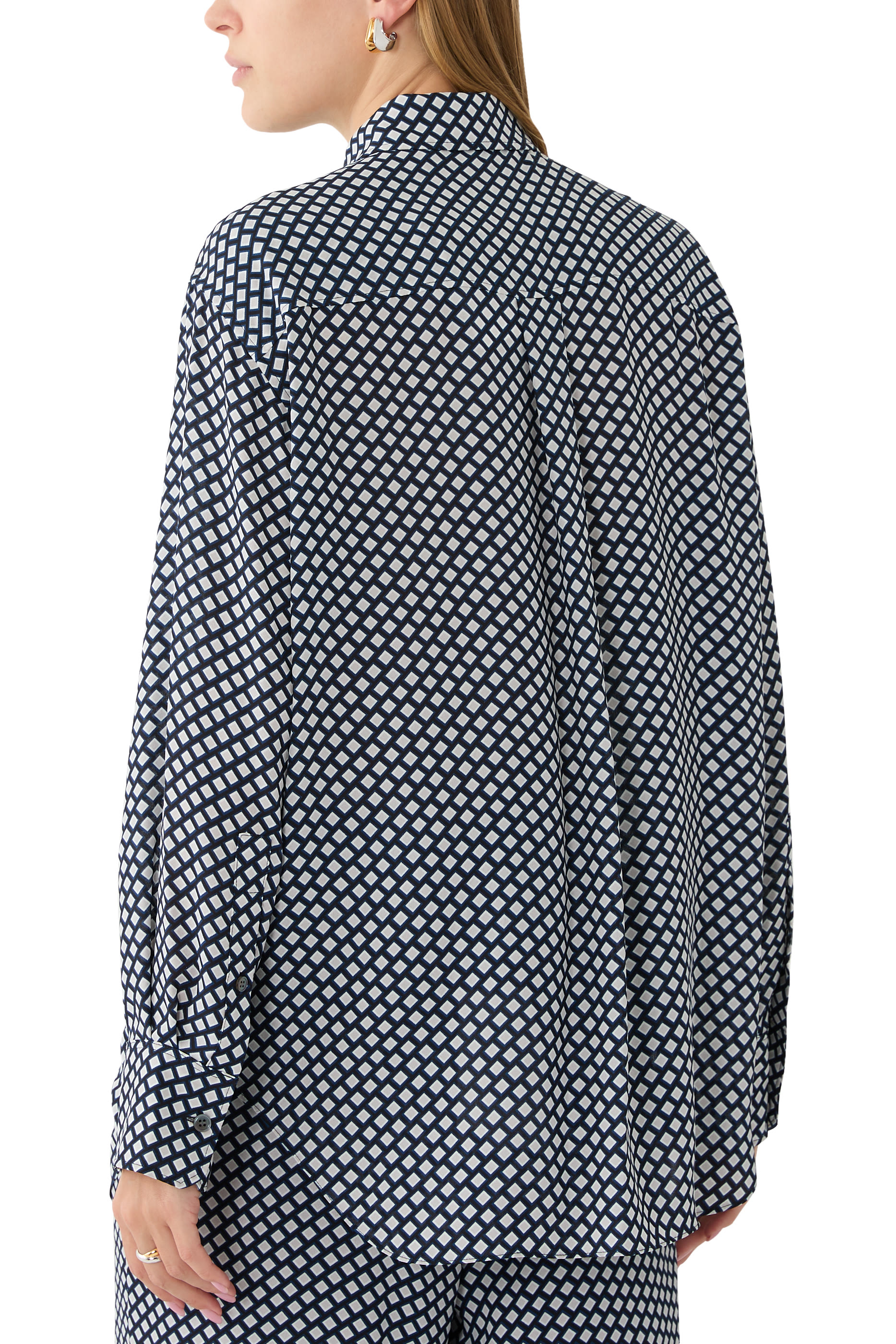 Geo Block Boyfriend Shirt