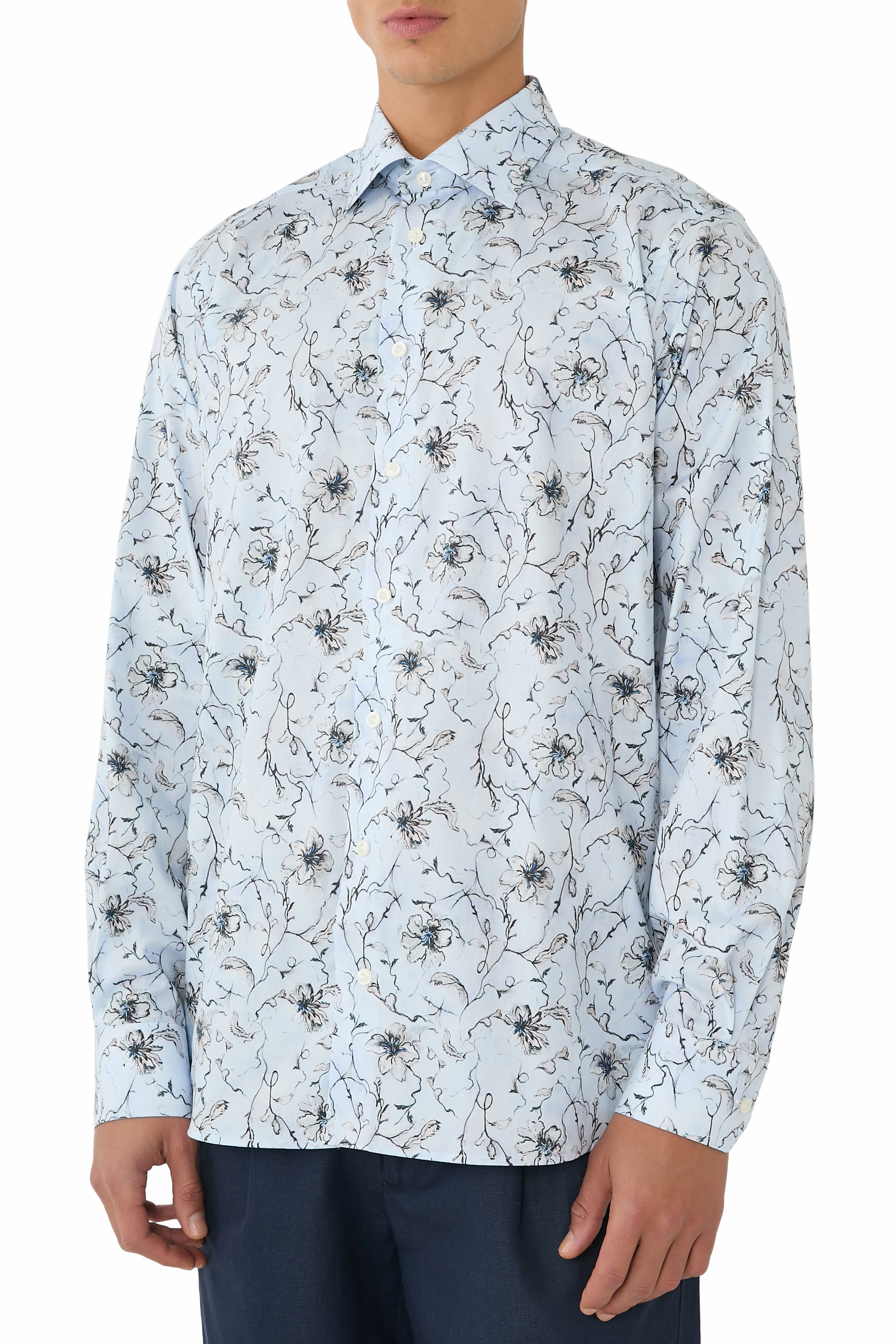 Floral Signature Twill Shirt