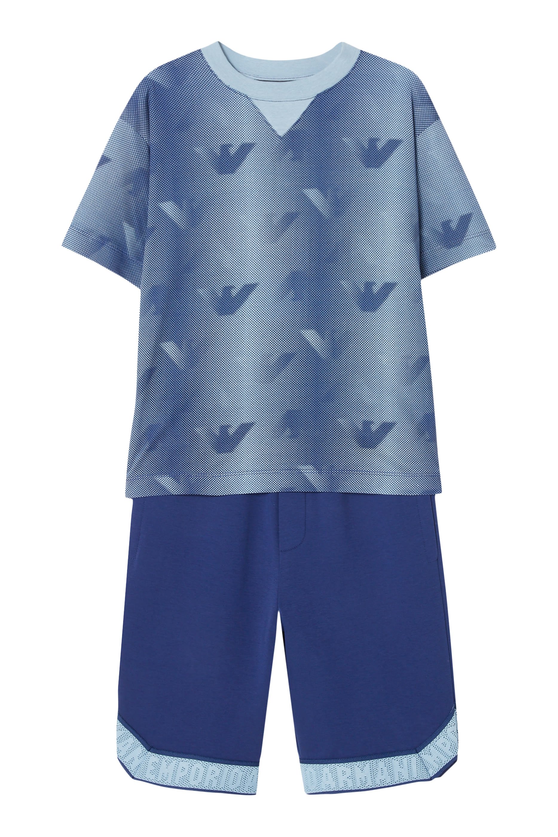 Kids All-Over Eagle Logo T-Shirt & Shorts Set 