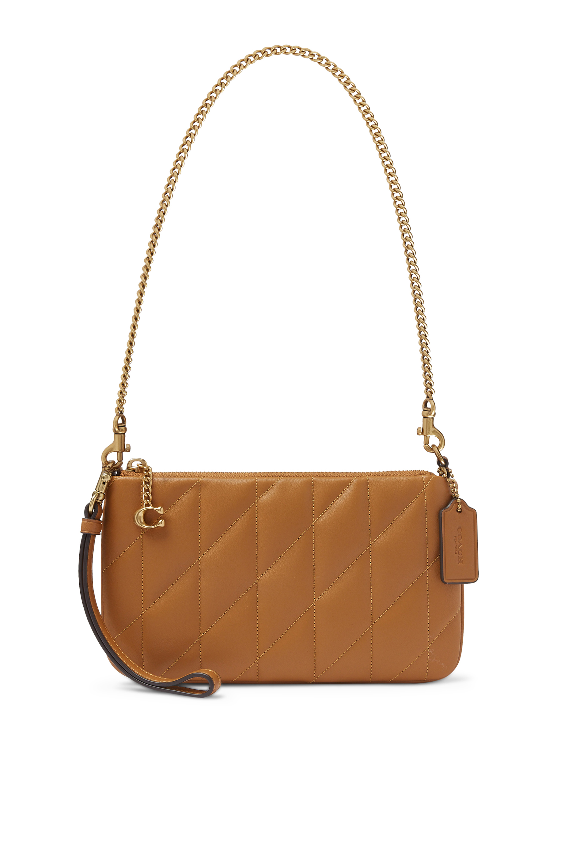 Pouch Bag in Quilted Leather