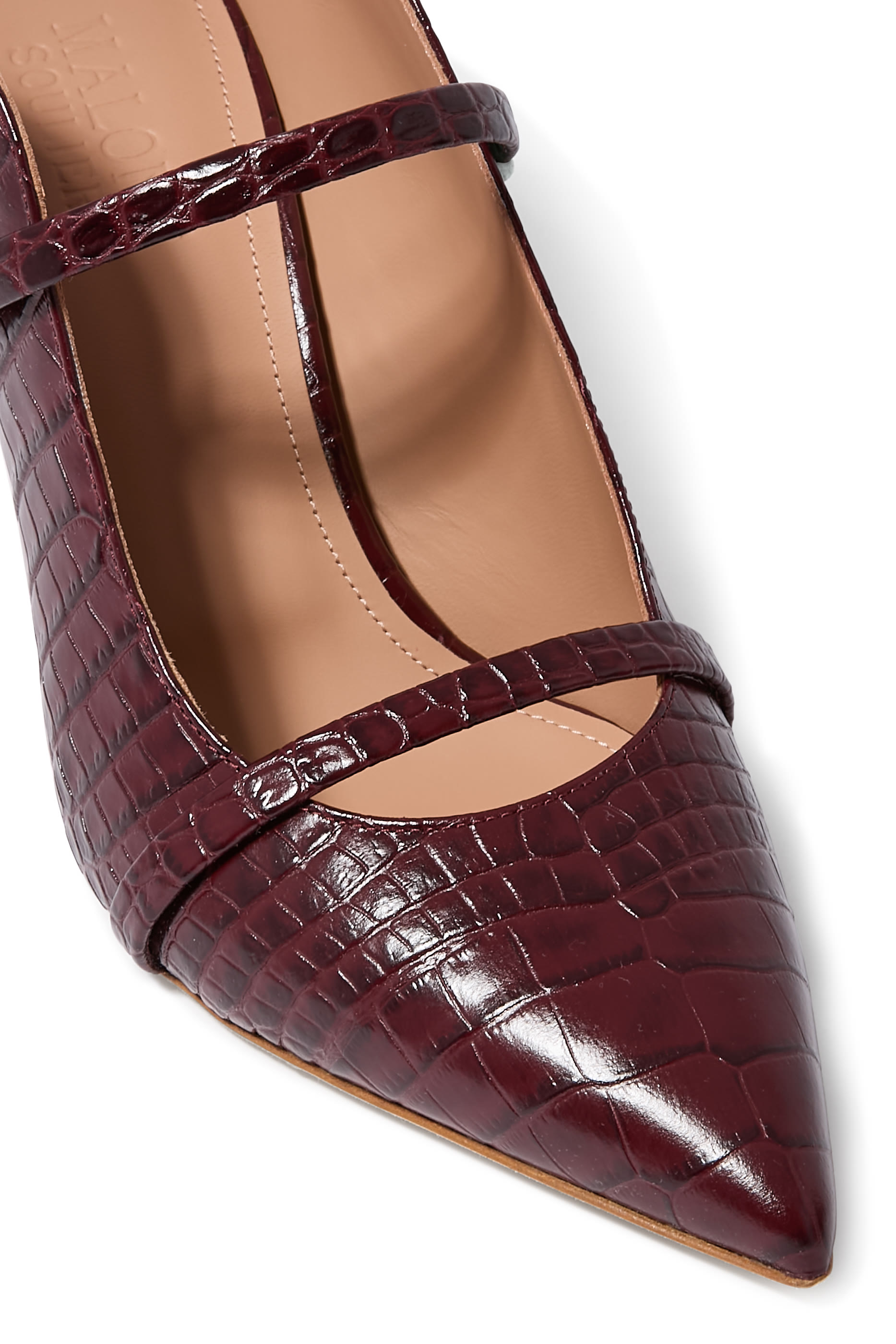 Maureen Double Strap Leather Mules