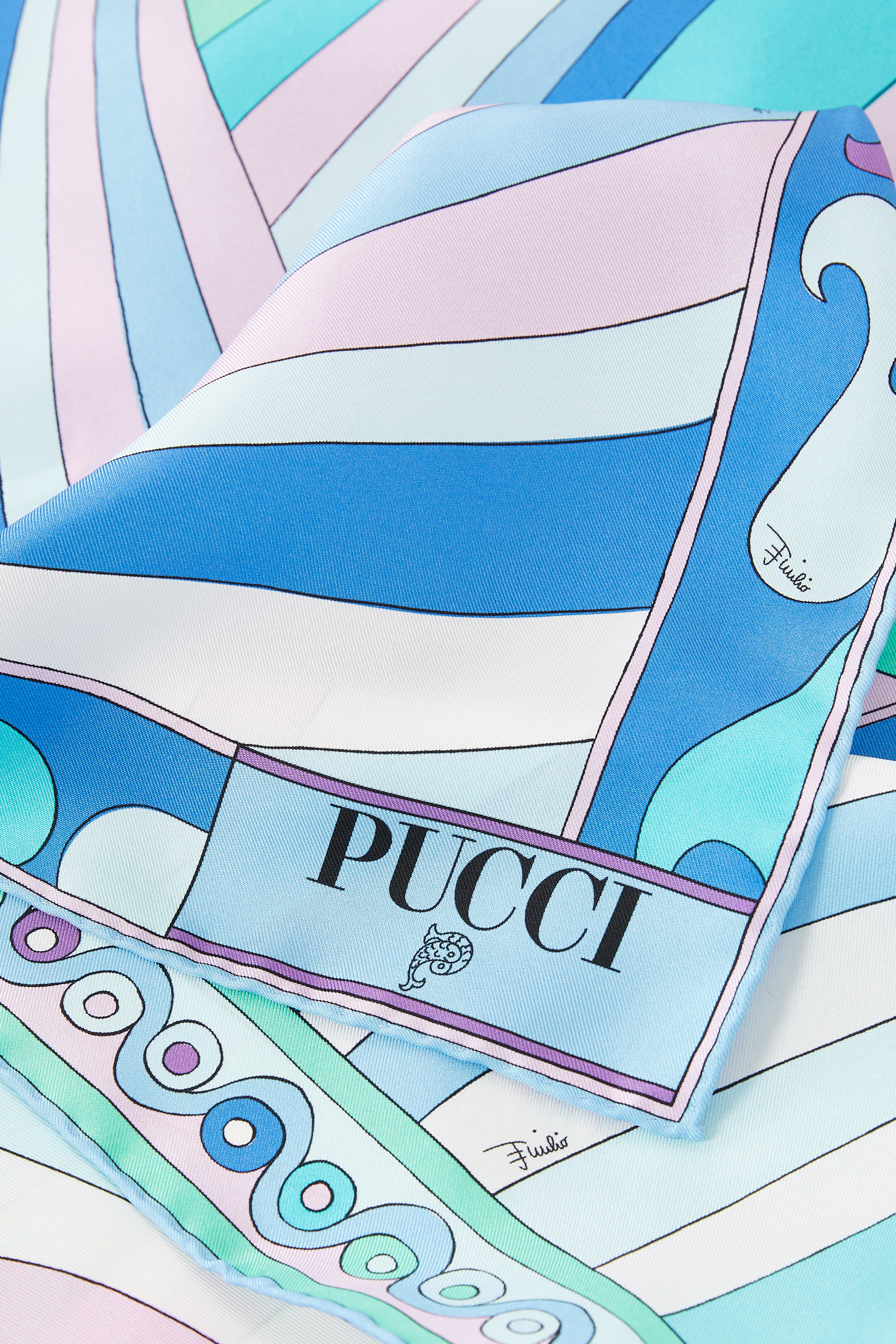 Iride & Marmo Print Silk Scarf