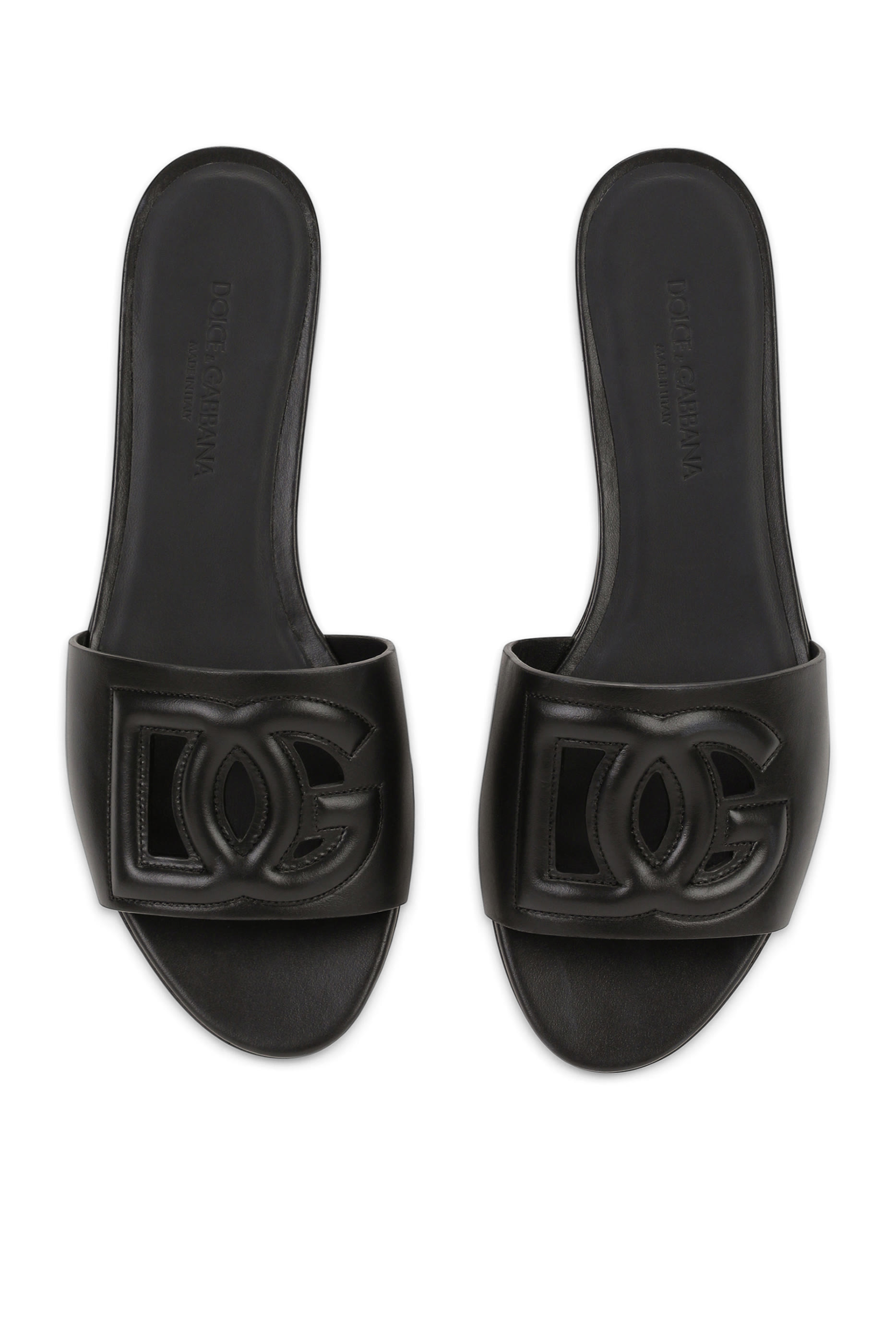 DG Logo Calfskin Slides