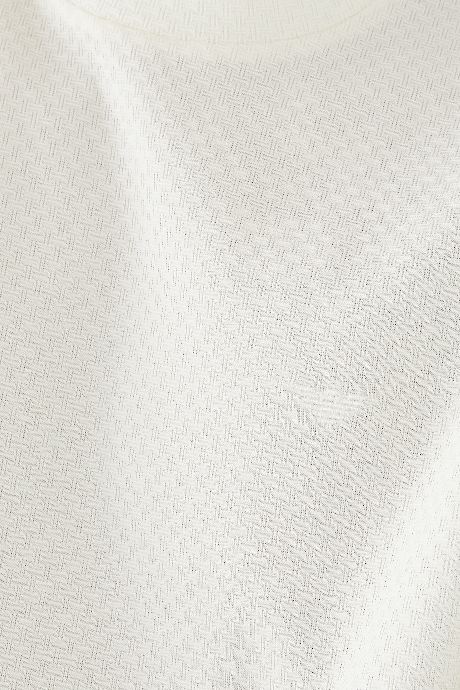 Monochrome Jacquard Logo Cotton T-Shirt