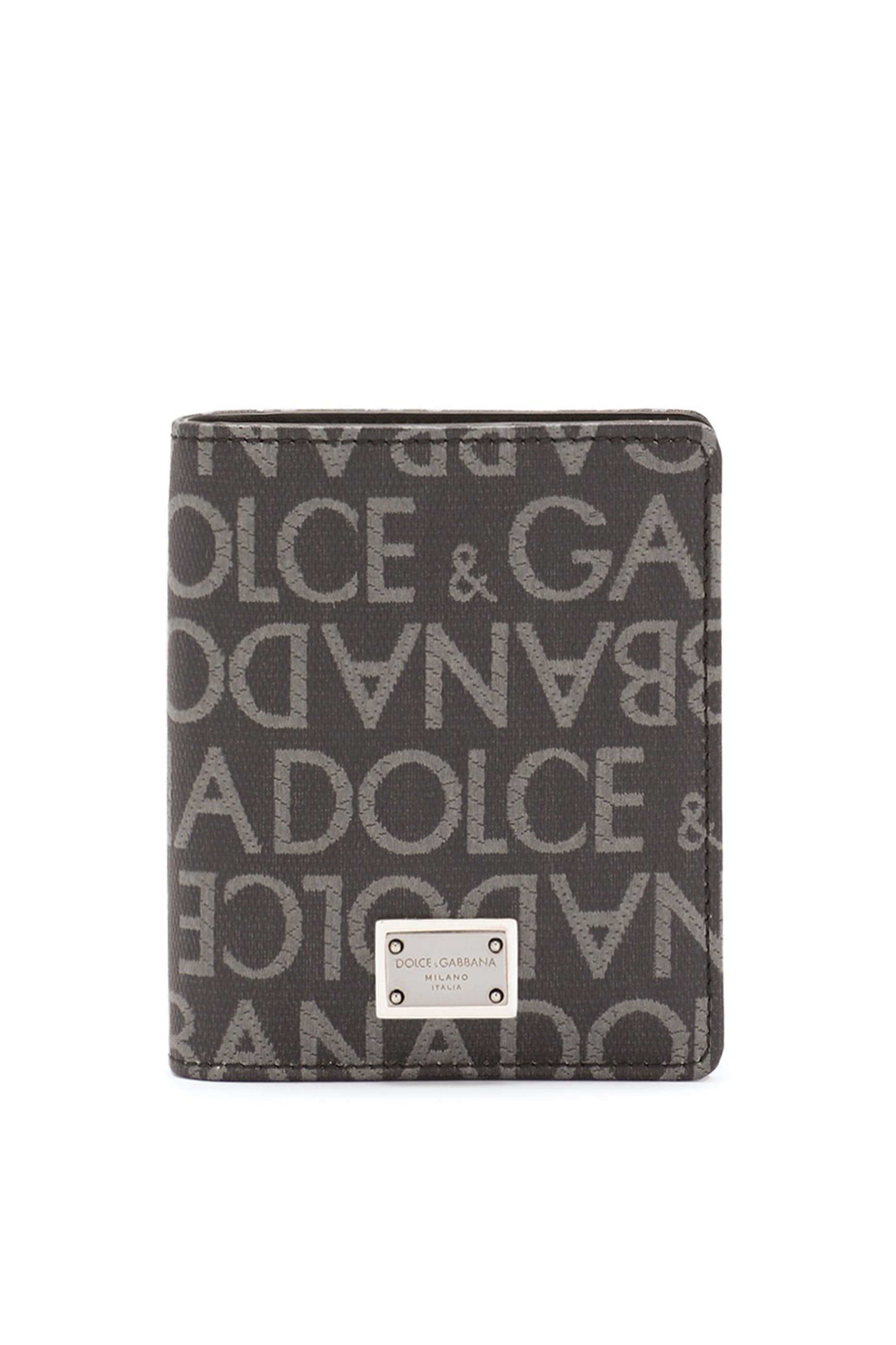 Coated Jacquard Bifold Card Holder