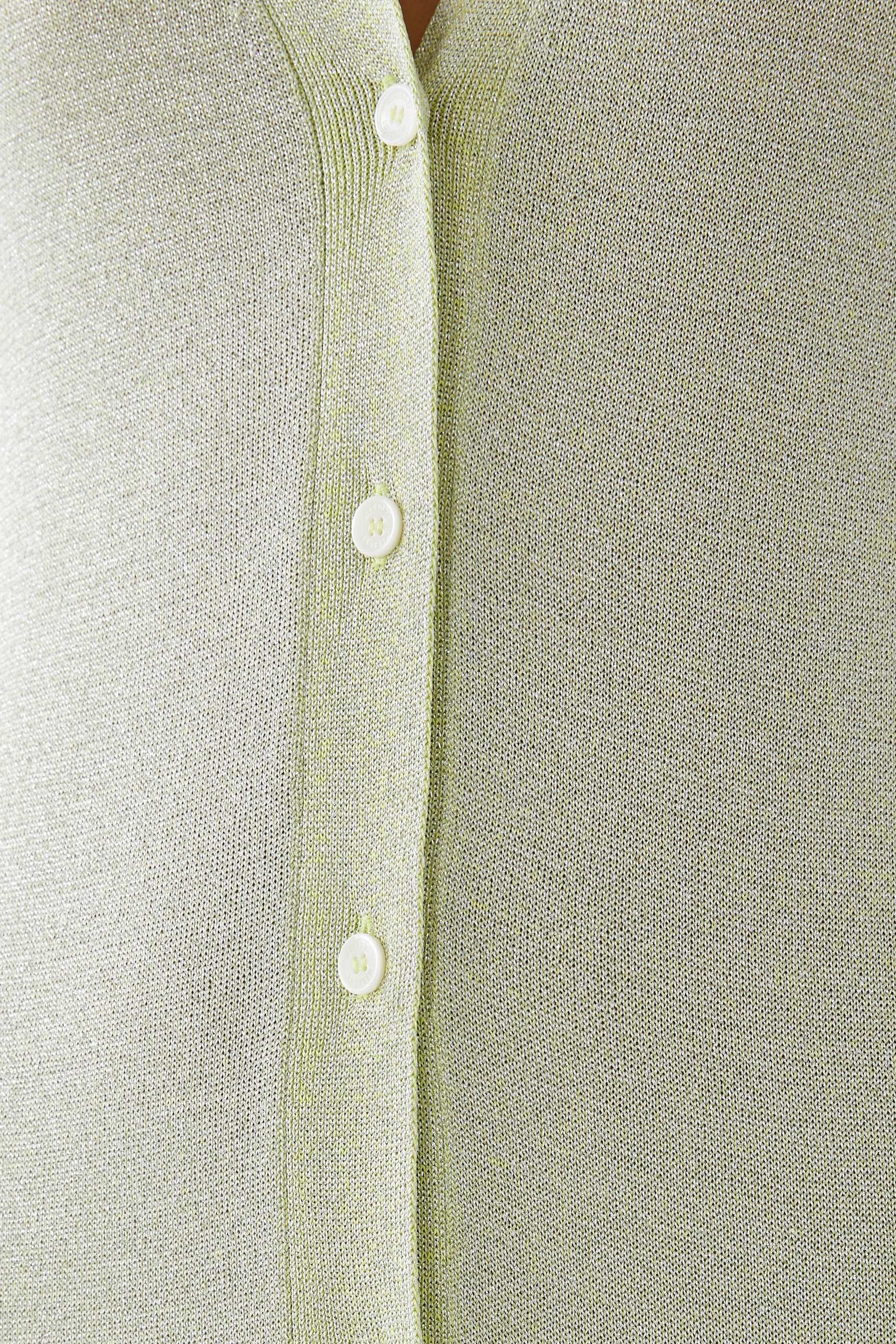 Vanise' Lurex Long Sleeve Maxi Buttoned Cardigan