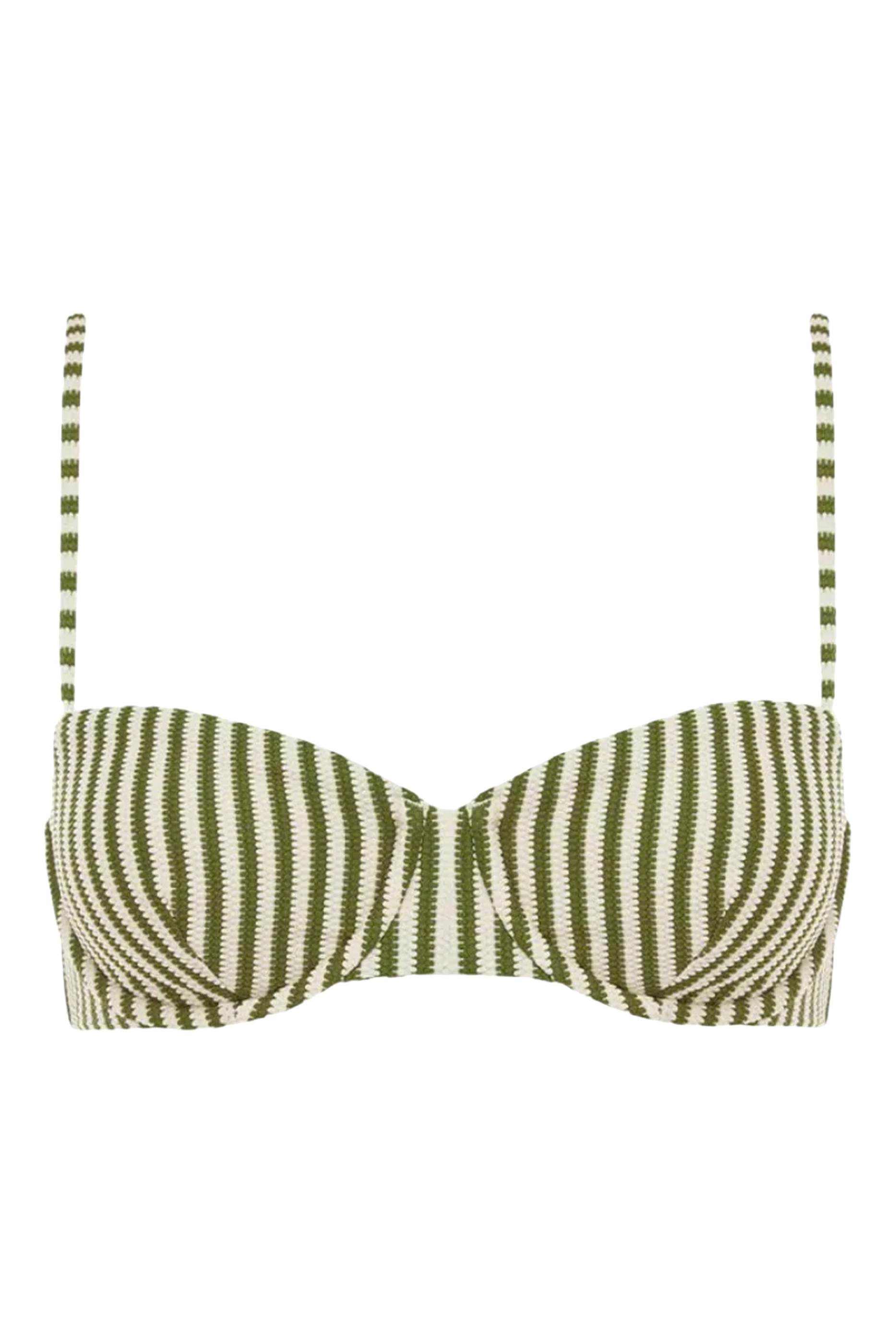  Lover Striped Balconette Bikini Top 