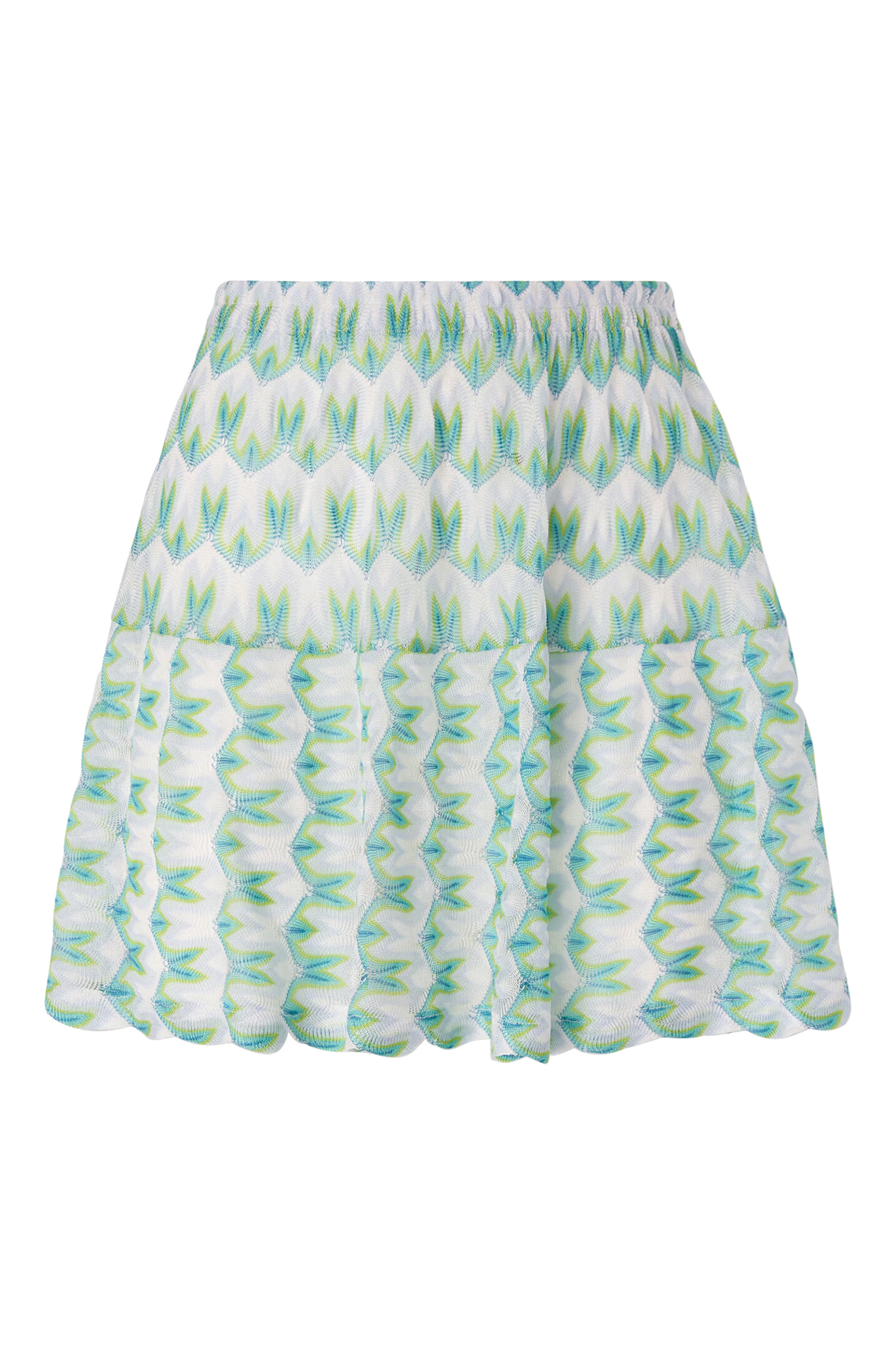 Mare Raschel Floral Lace Mini Skirt