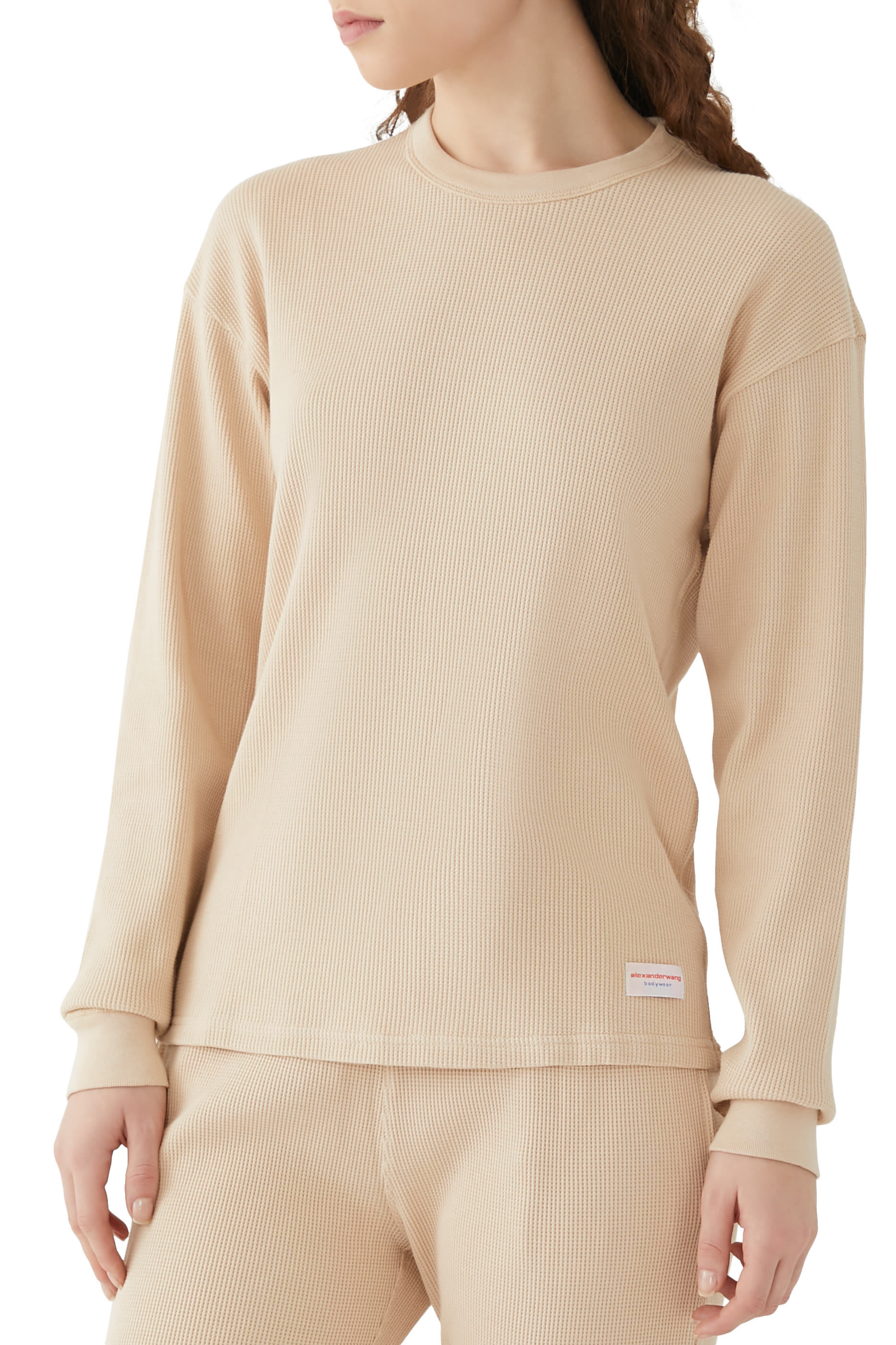 Waffle Crew Neck Sweatshirt