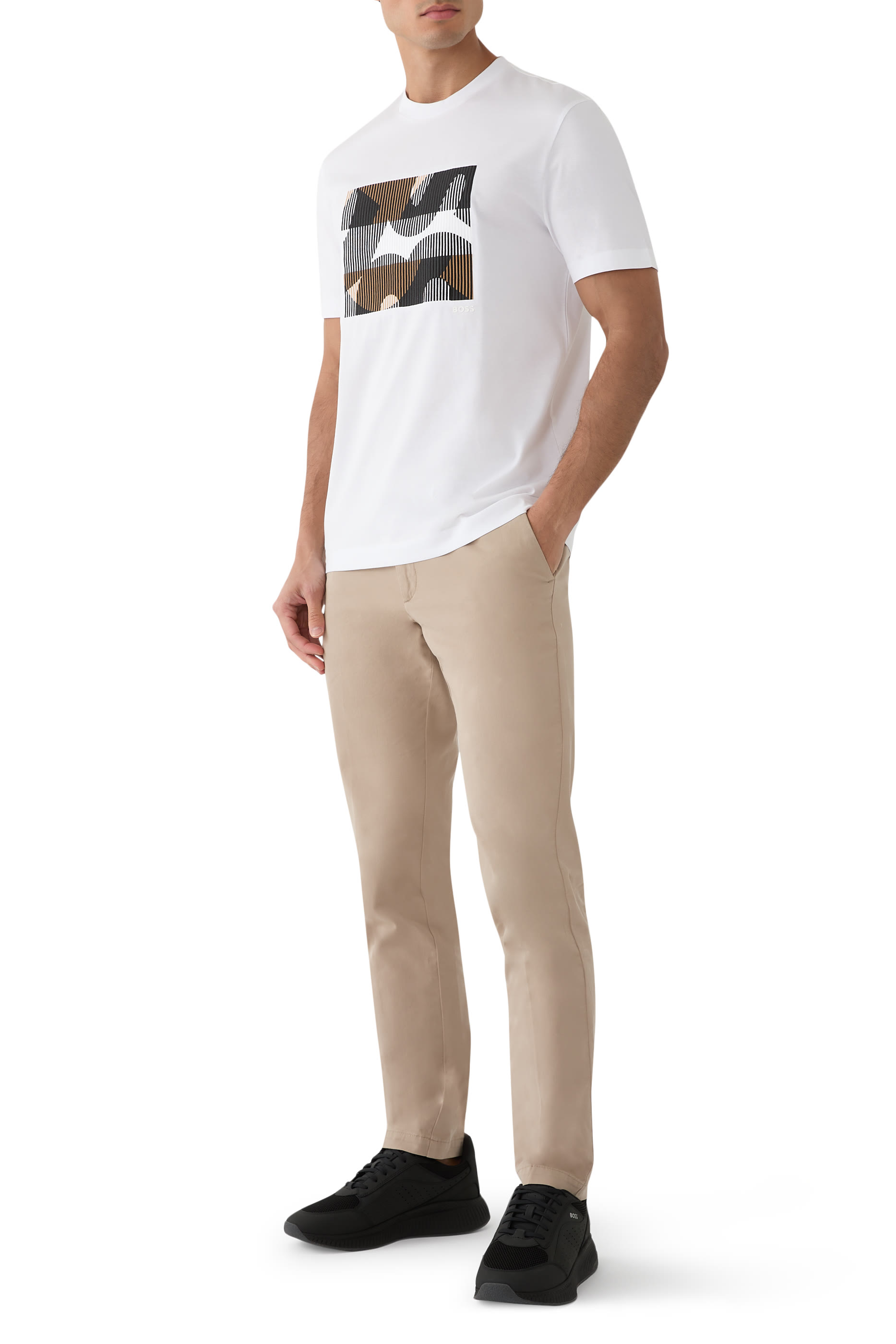 Graphic Mercerised-Cotton T-Shirt