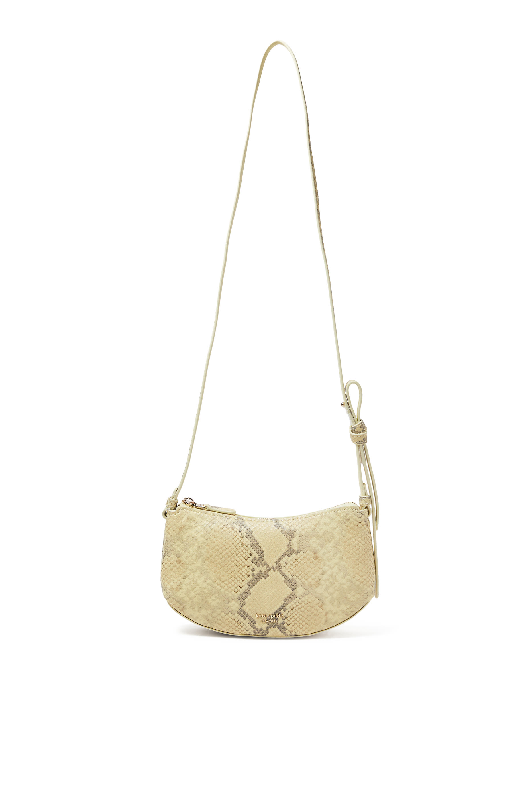 Loop Snake Embossed Crossbody Bag