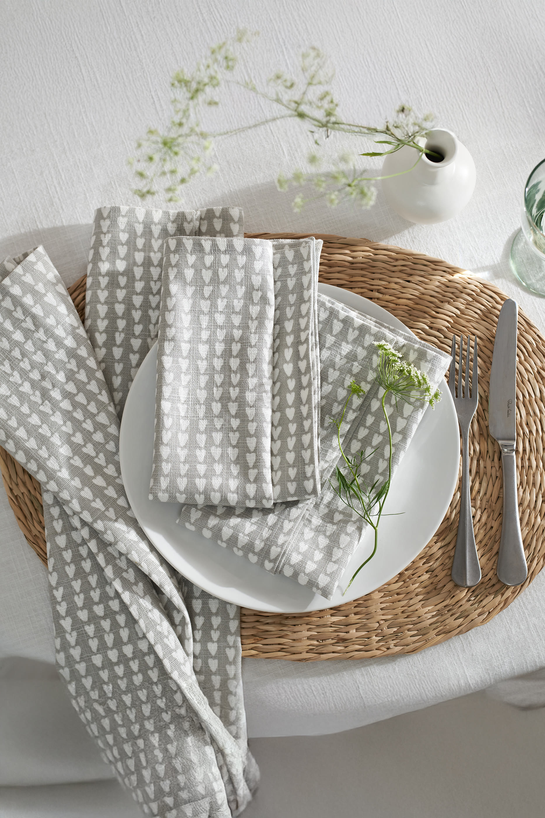 Ditsy Heart Napkin Set