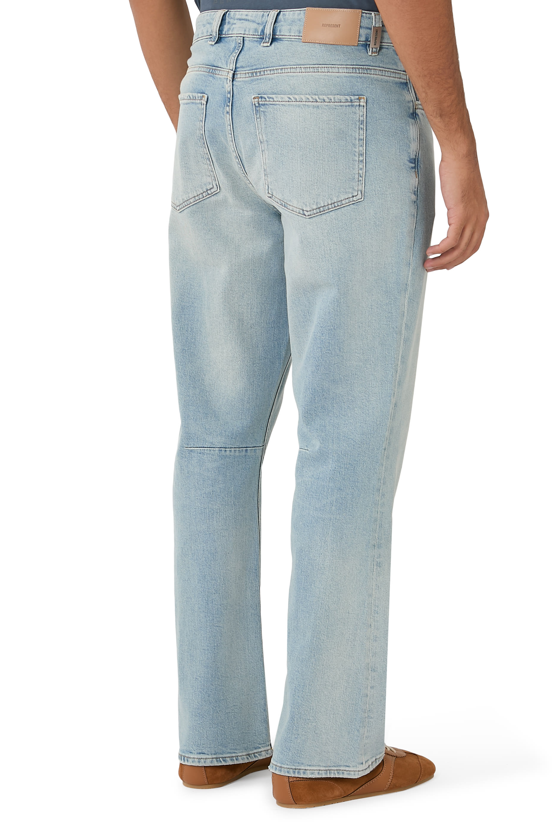 Boot Cut Denim Trousers