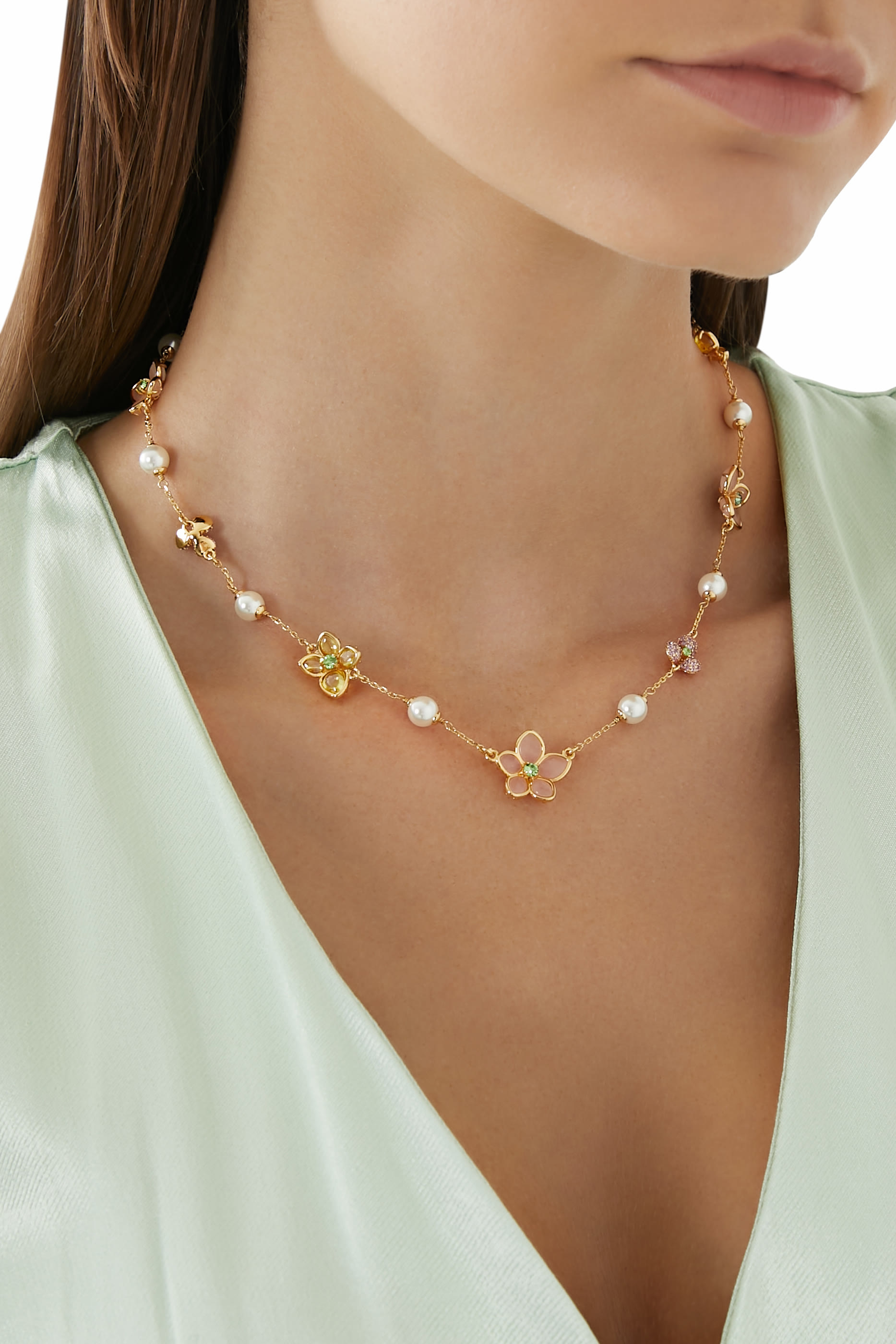 Pastel Petals Scatter Necklace