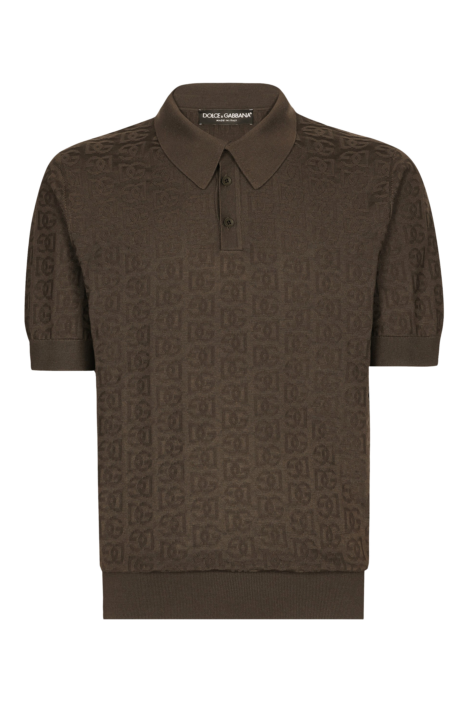 Silk Jacquard Polo-Shirt