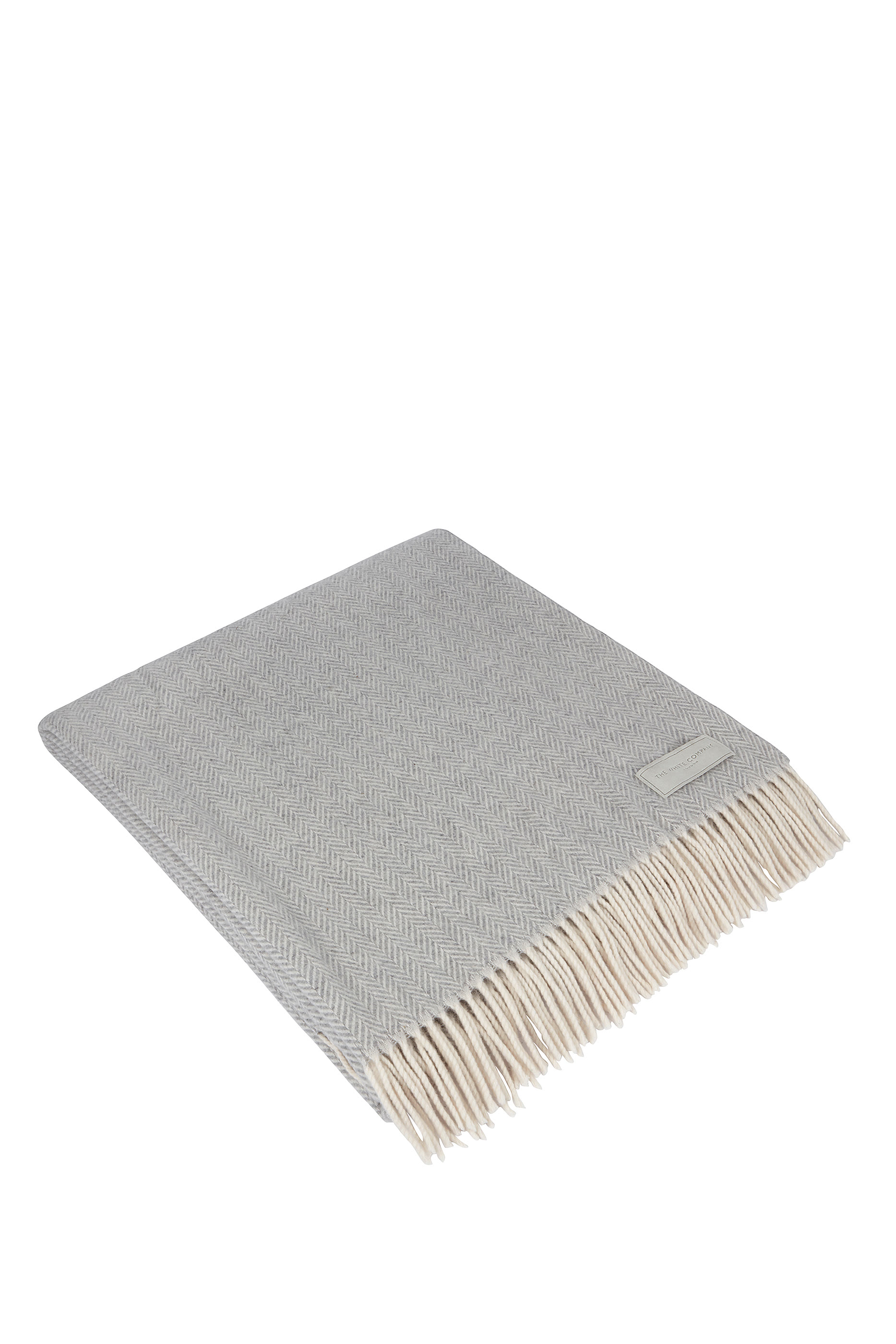 Luxury Wool Cashmere Herringbone Throw