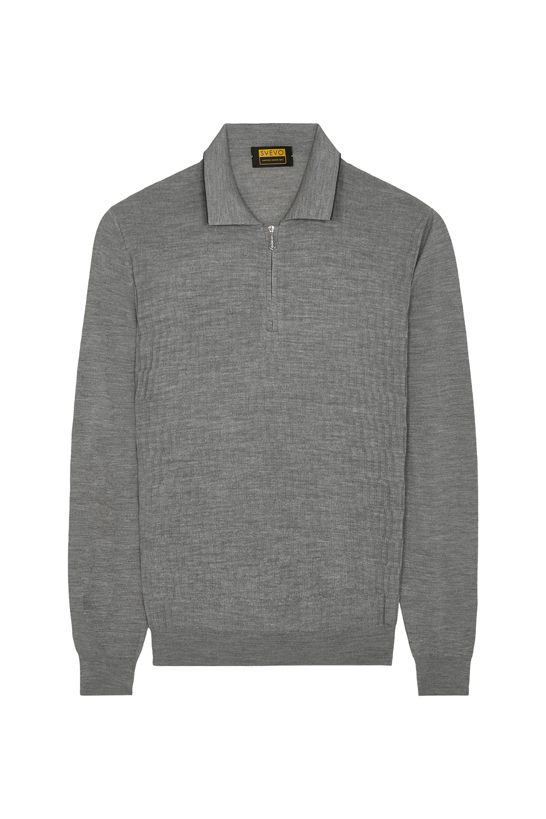  Long Sleeve Polo with Zip
