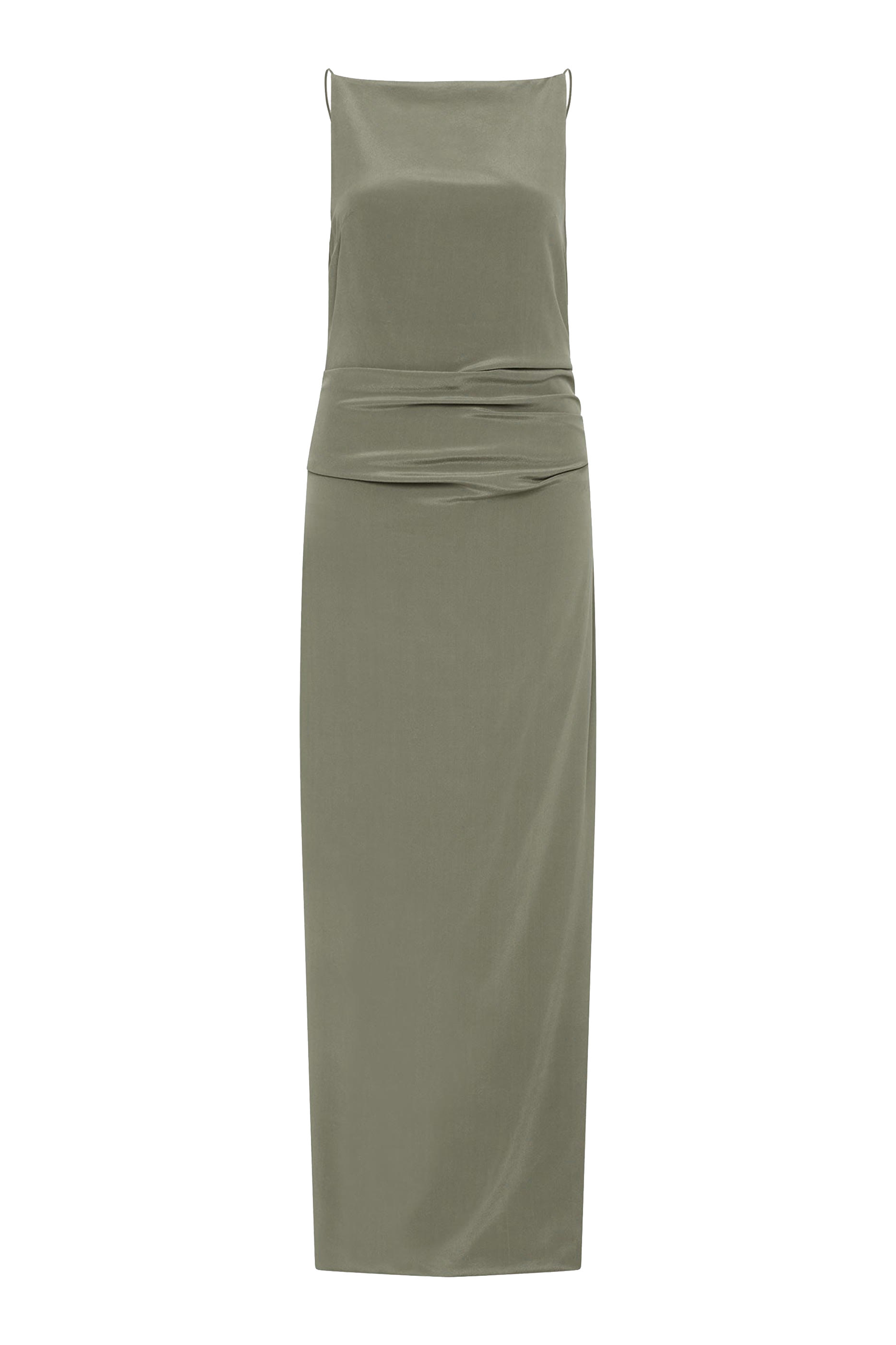 Silk Tuck Dress