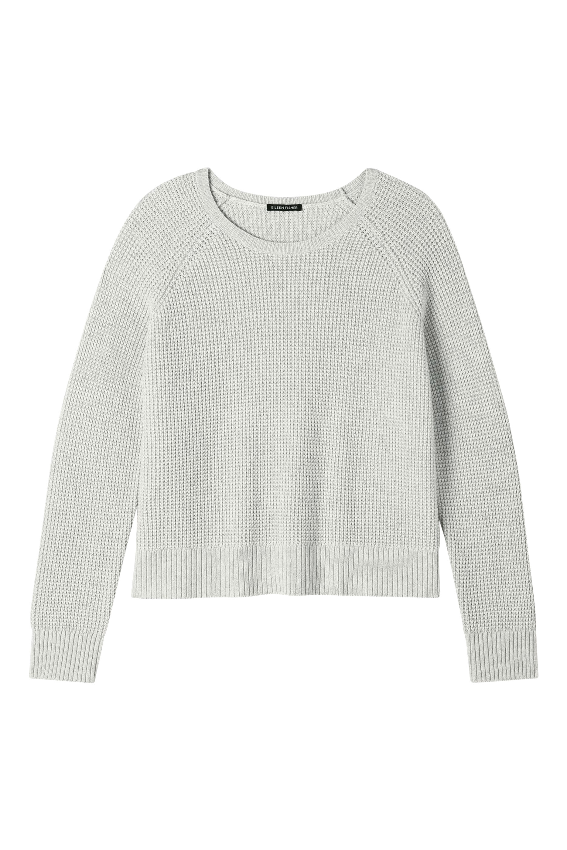 Cotton and Recycled Cashmere Thermal Crew Neck Top