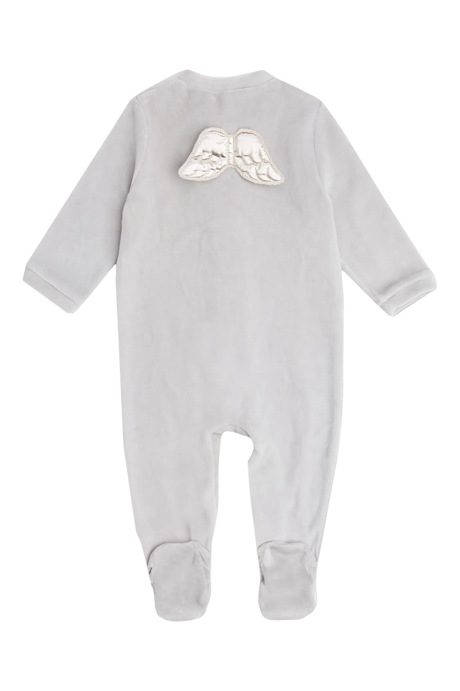 Kids Velour Angel Wing&trade; Sleepsuit