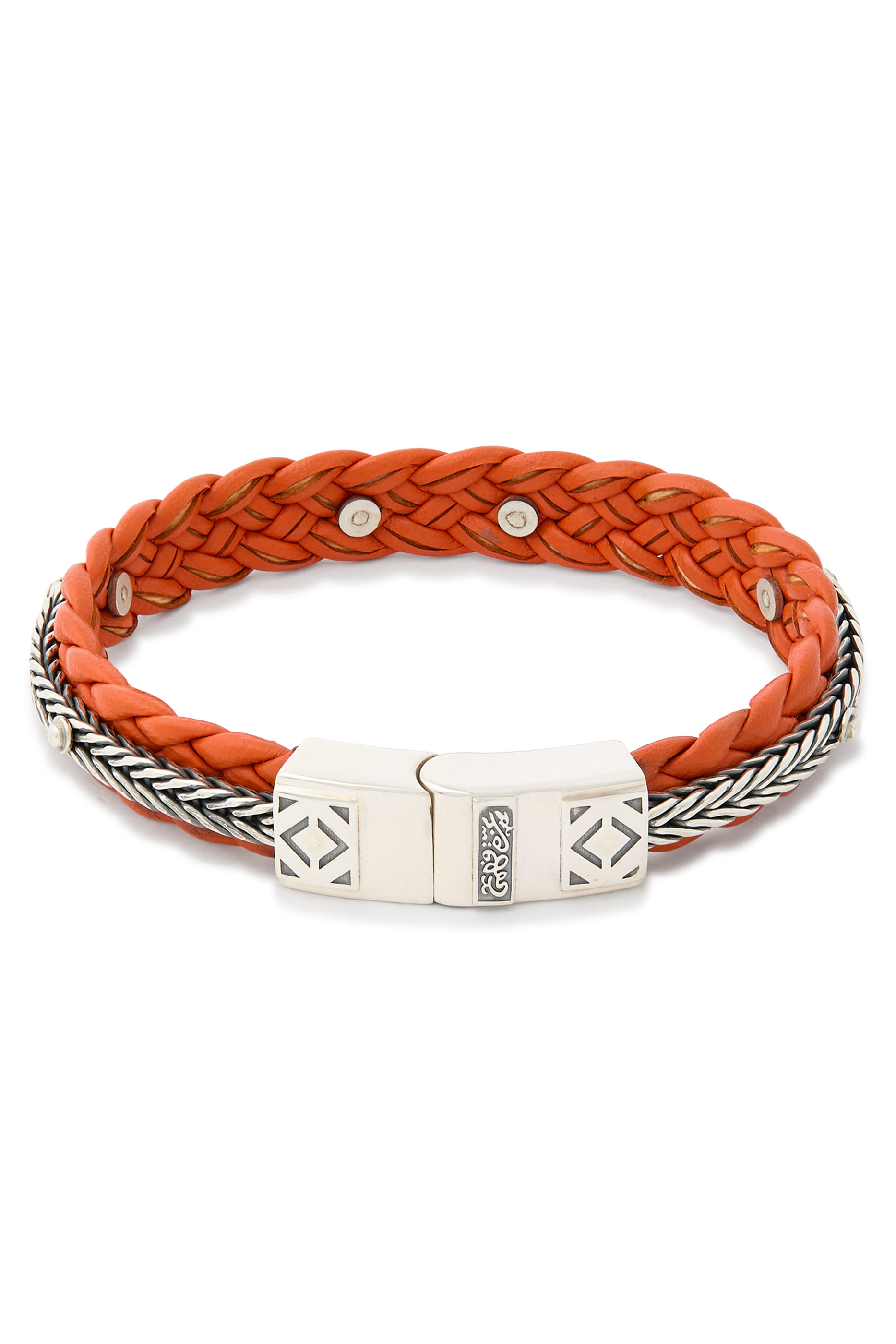 We Are One Bracelet, Sterling Silver & Leather