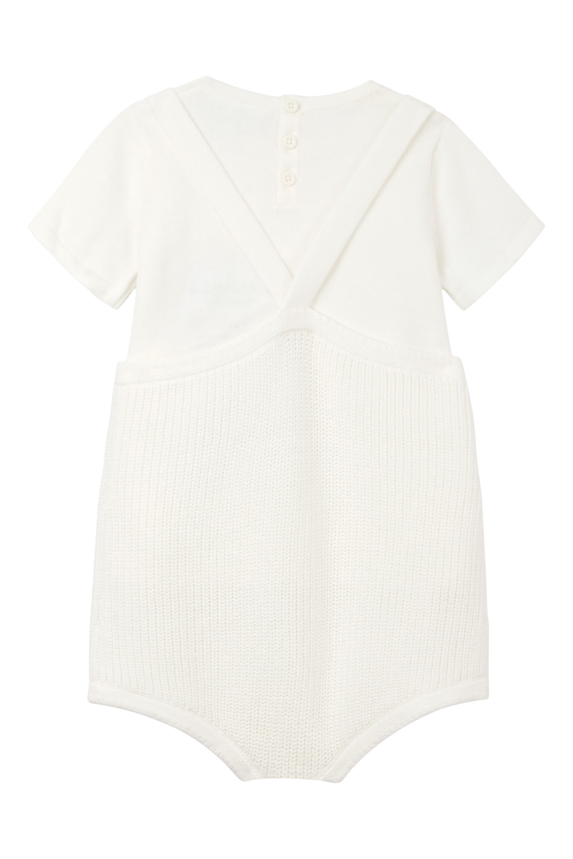 Kids Knitted Bubble Romper & T-Shirt Set