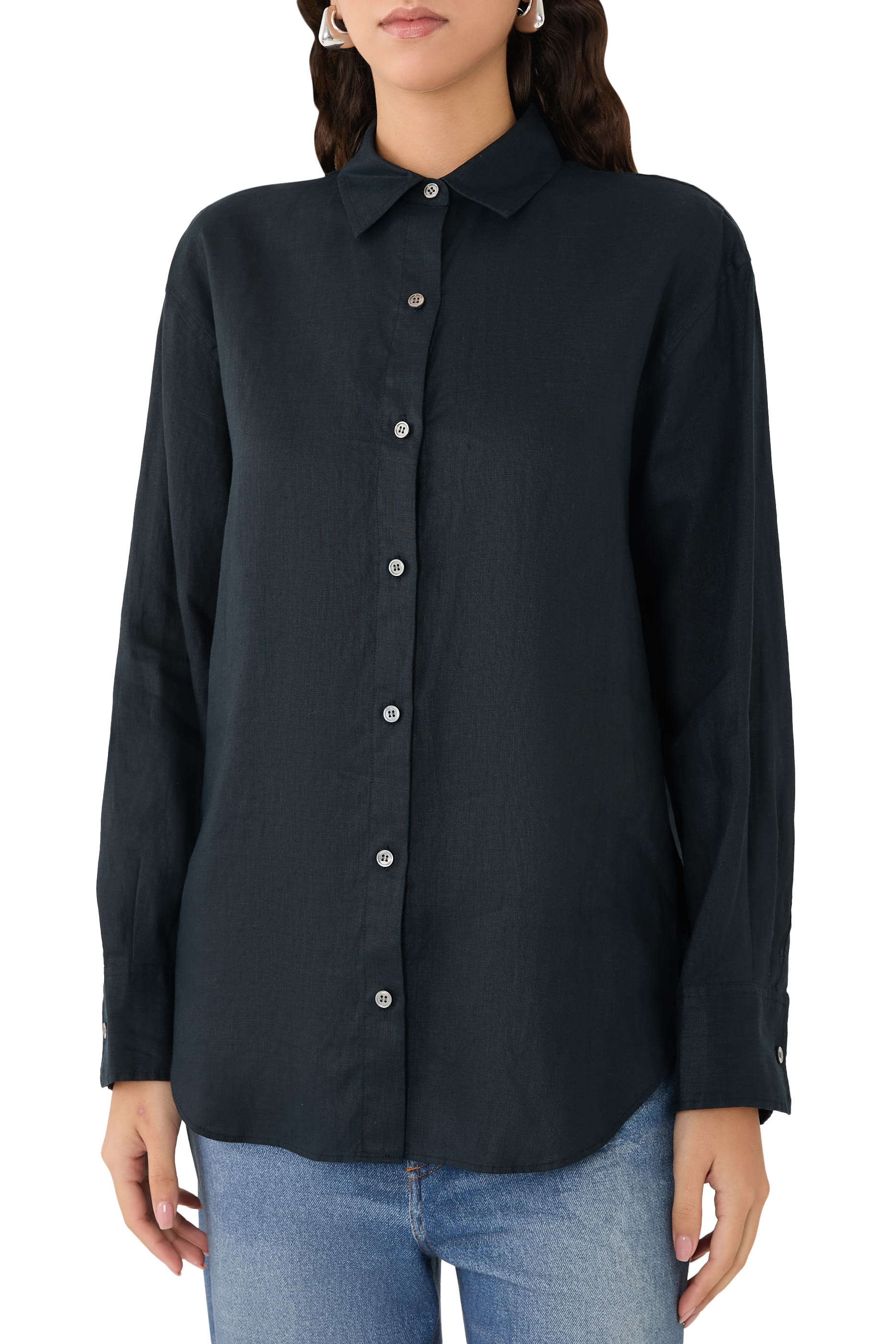 Boyfriend Shirt in Relaxed Linen