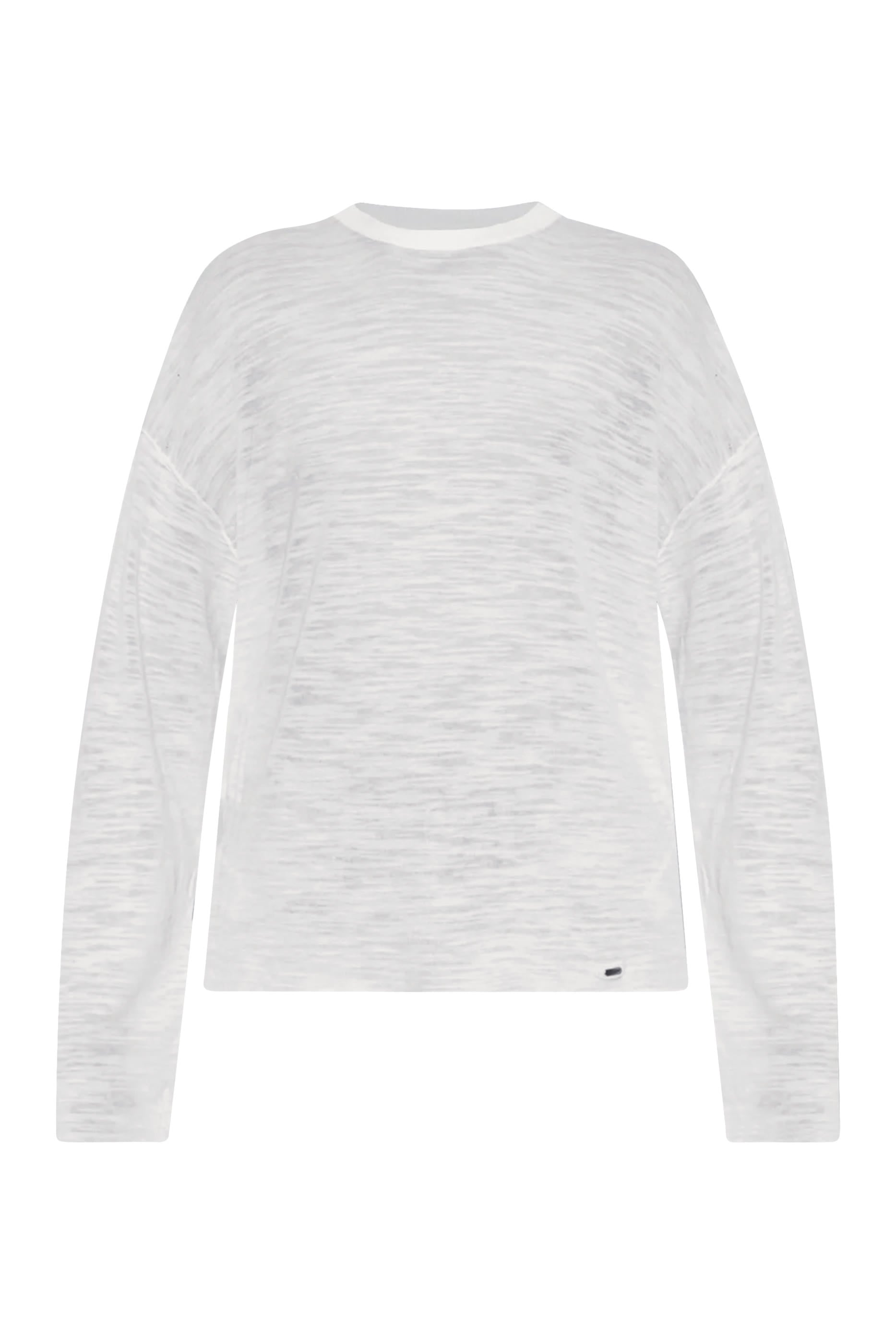Slub Long Sleeves Knit T-Shirt