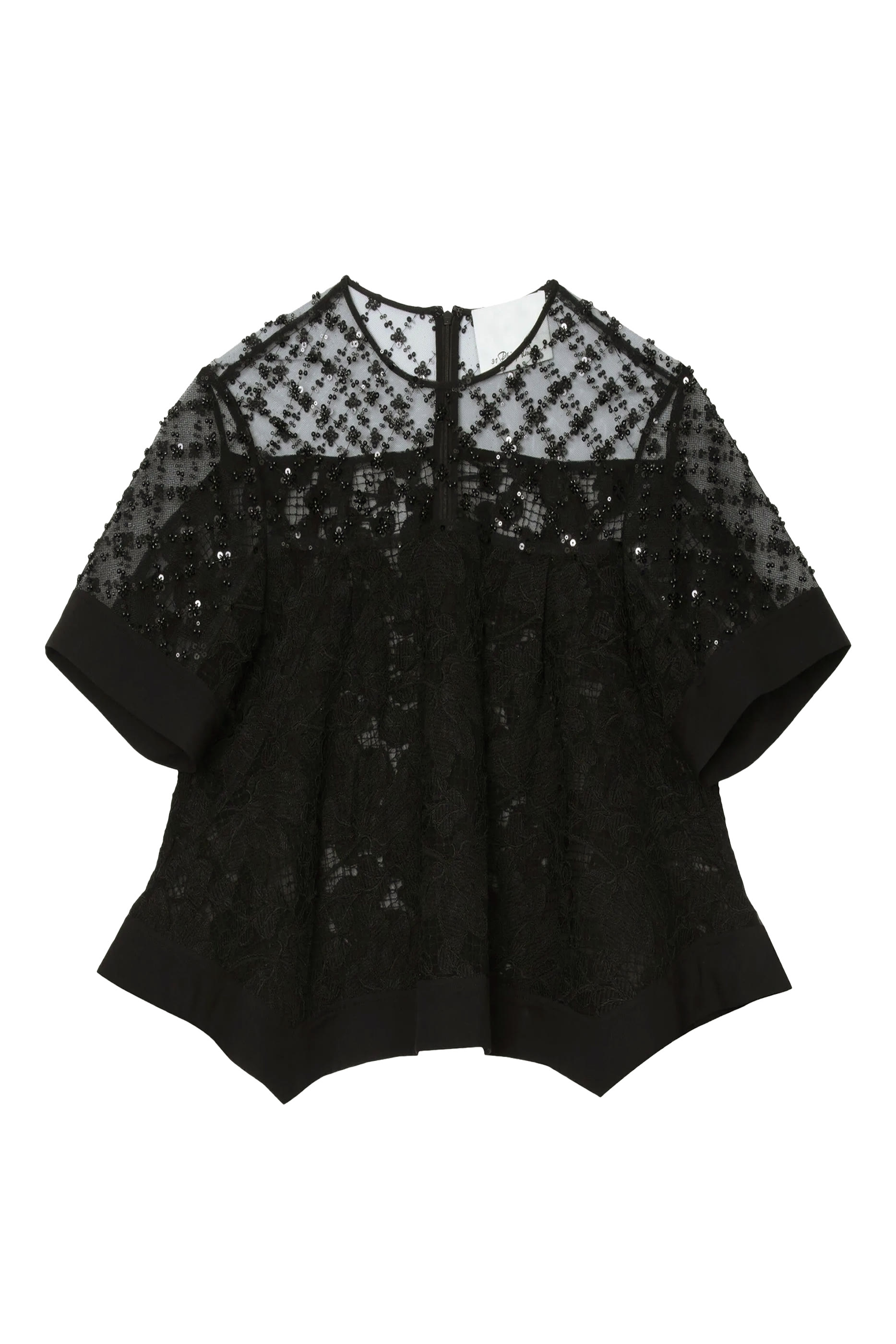 Corded Lace Organza Top