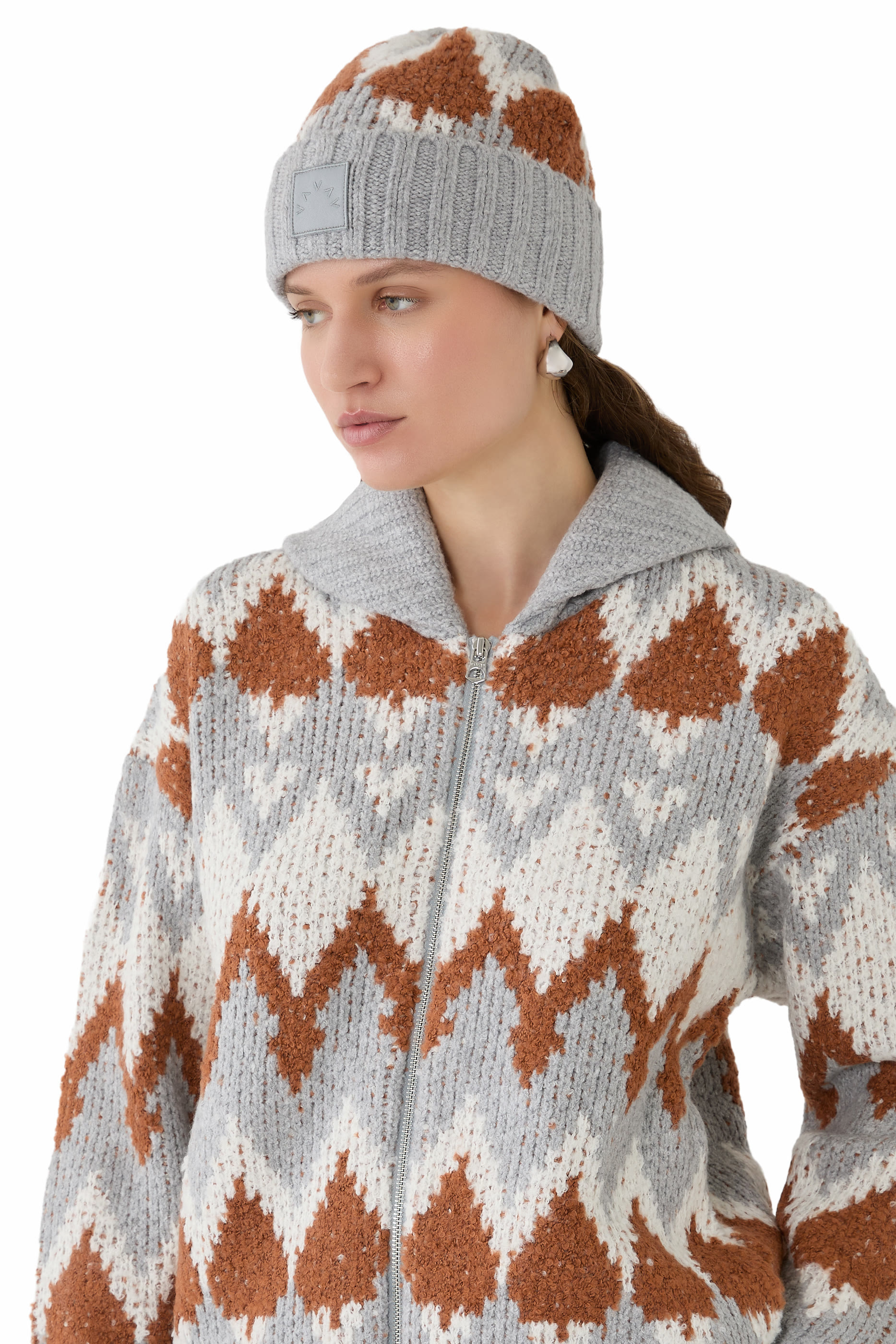 Honor Jacquard Knit Beanie 